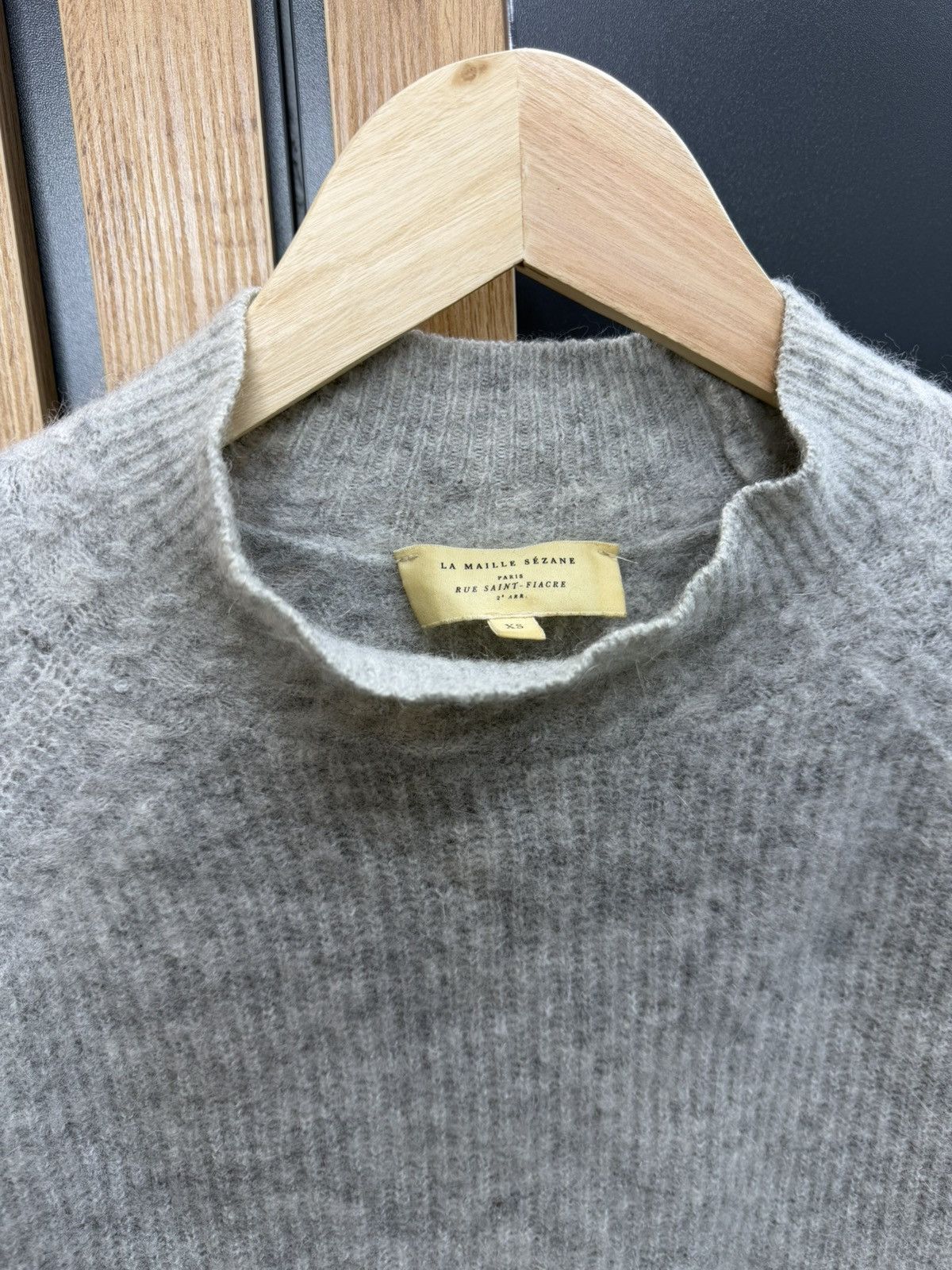 Sezane Sezane La Maille Grey Baby Alpaca Blend Sweater Womens XS Size XS / US 0-2 / IT 36-38 - 2 Thumbnail