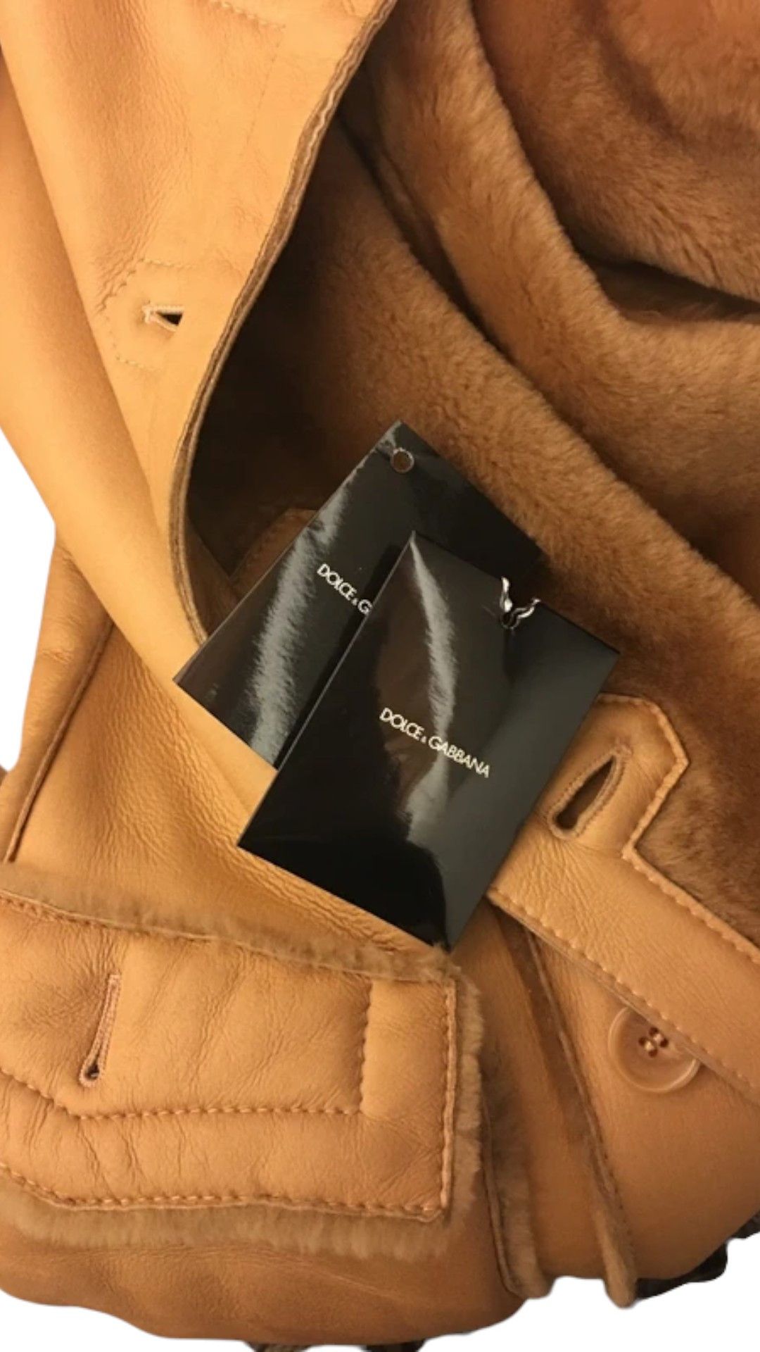 Dolce & Gabbana SHEARLING NAPOLEON LEATHER HEAVY COAT Size S / US 4 / IT 40 - 9 Thumbnail