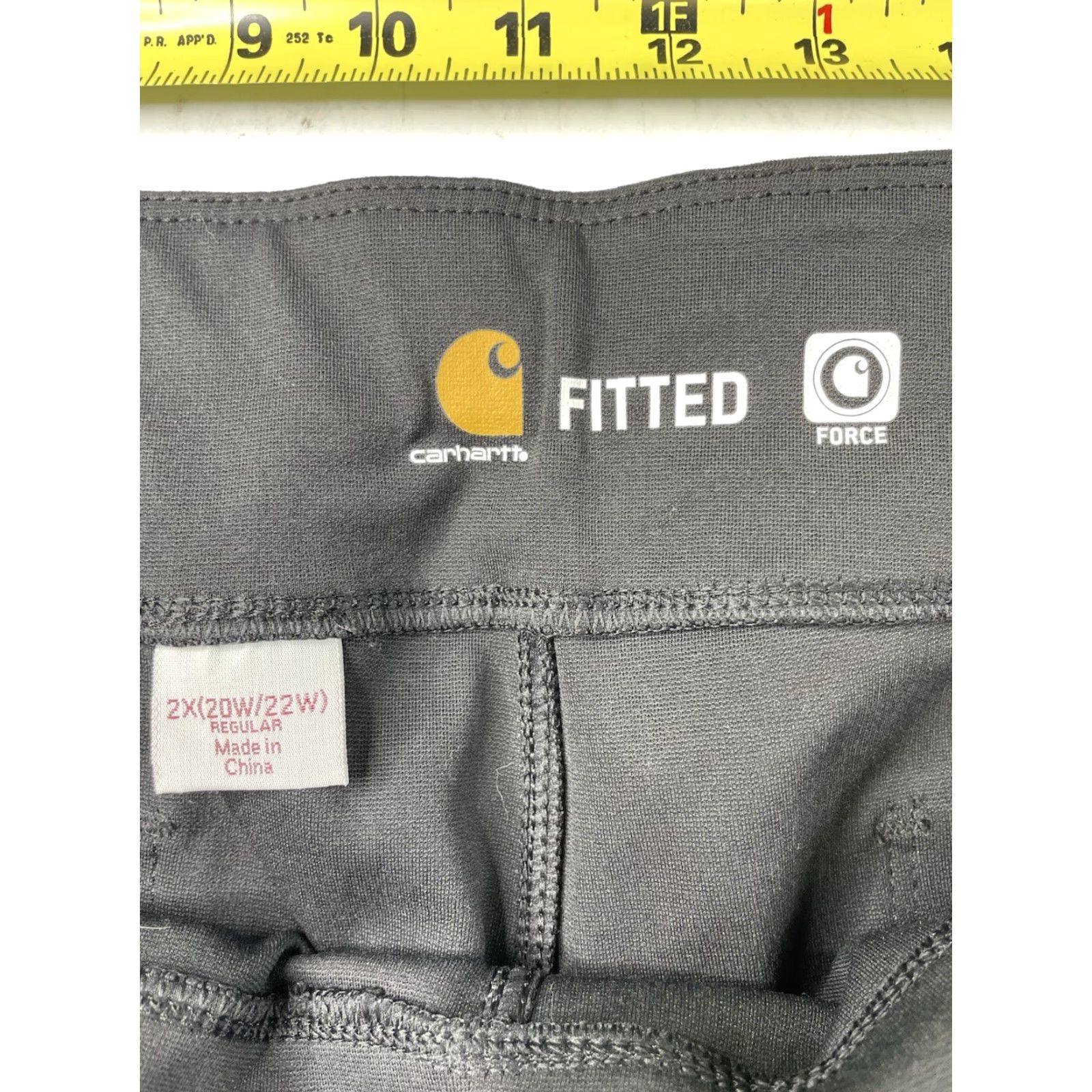 Carhartt NWT Carhartt Pants Women's 2X Force Utility Pant 102482 Stretch Black Workwear Tapered Leg Logo - Regular Fit, Plus Size Size 40" / US 18 - 6 Thumbnail