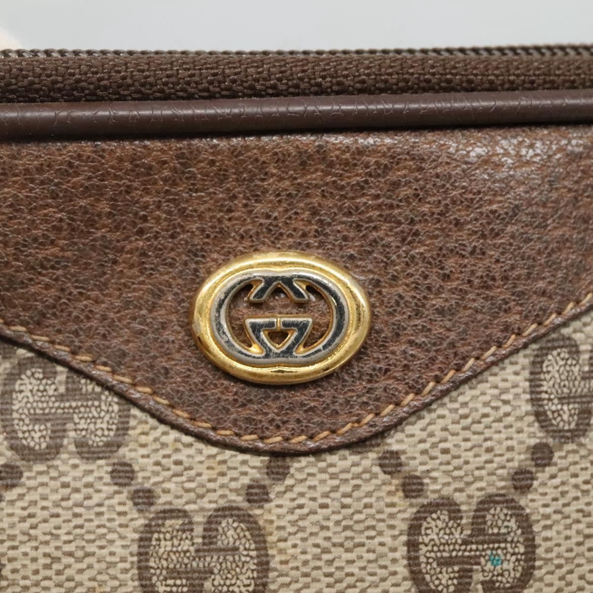 Gucci GUCCI GG Supreme Shoulder Bag Pvc Beige Brown Gold 97 02 068 Size ONE SIZE - 15 Thumbnail