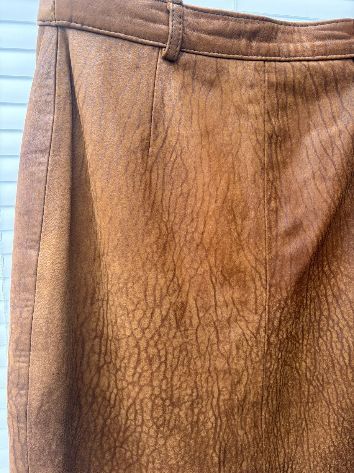 Other Nurse The Furrier Ltd Vintage Real Leather Skirt - UK size 8 Size 27" / US 4 / IT 40 - 4 Thumbnail