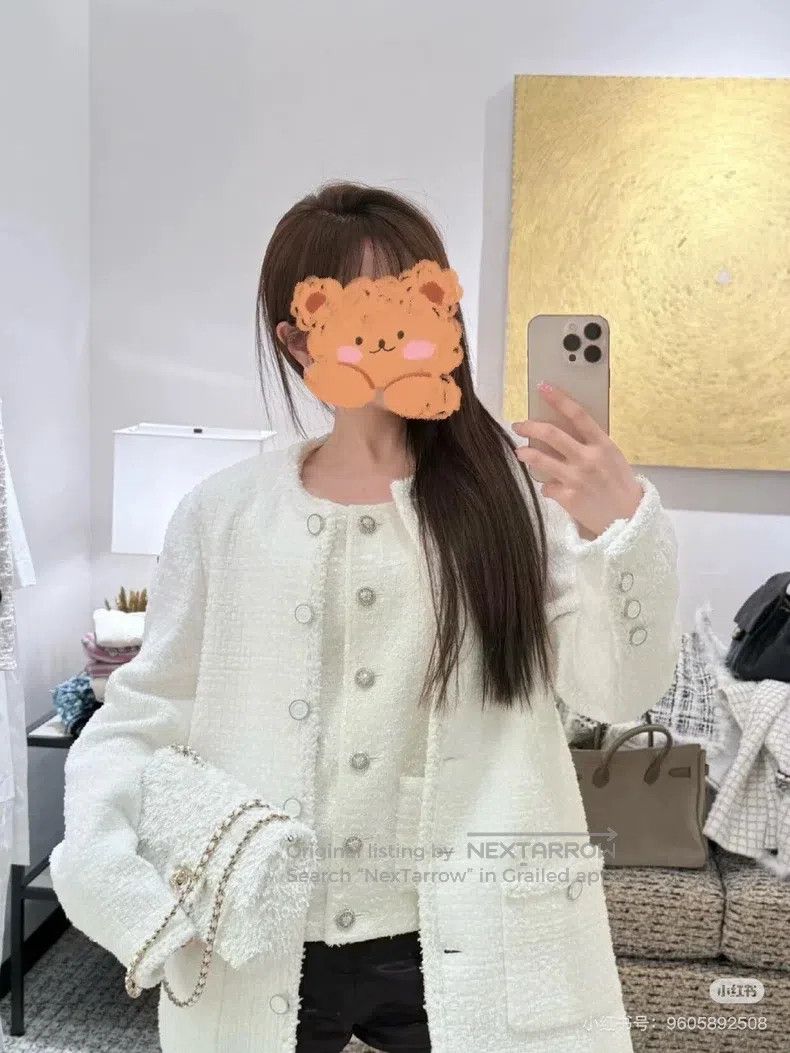 Chanel Chanel 25s White Moonlight Jacket Size XXS / US 00 / IT 34 - 4 Thumbnail