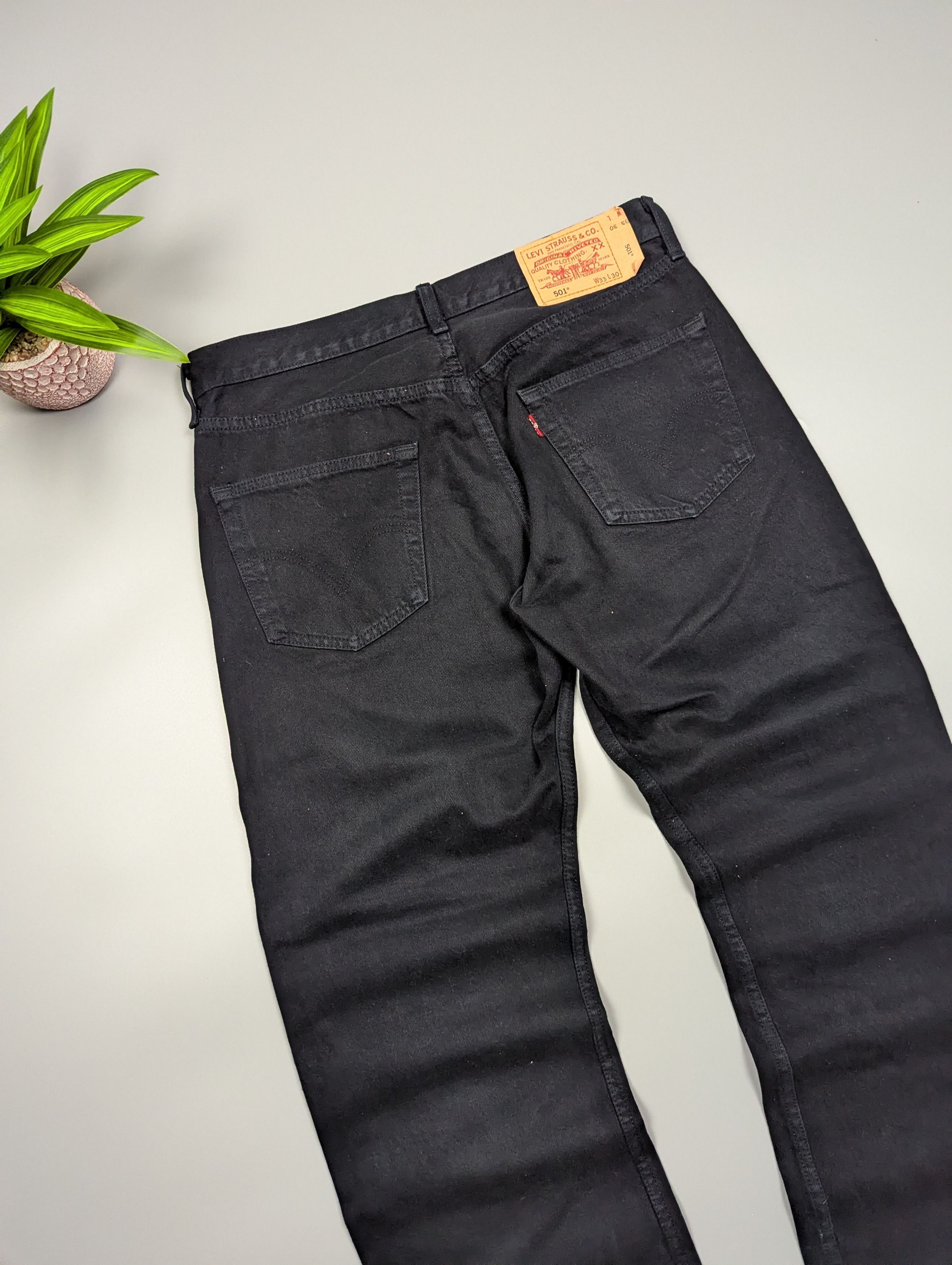 Levi's Levi's 501 Vintage Men's Black Straight Loose Fit Jeans Size US 33 - 11 Thumbnail