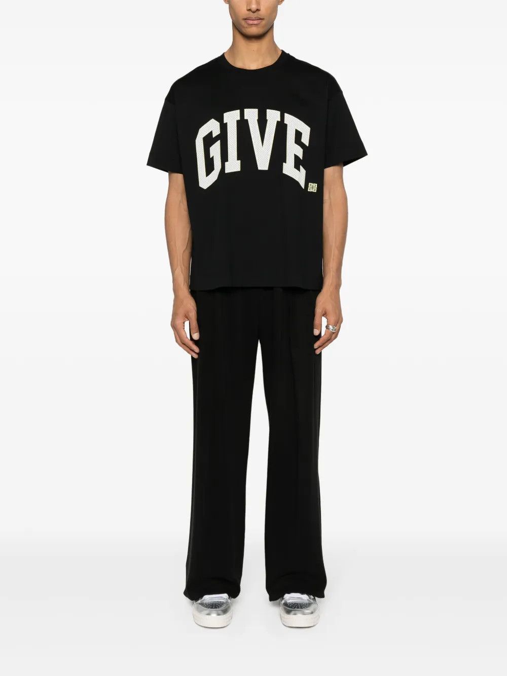 Givenchy o1w1db10325 Boxy Short Sleeve in Black Size US XL / EU 56 / 4 - 2 Thumbnail
