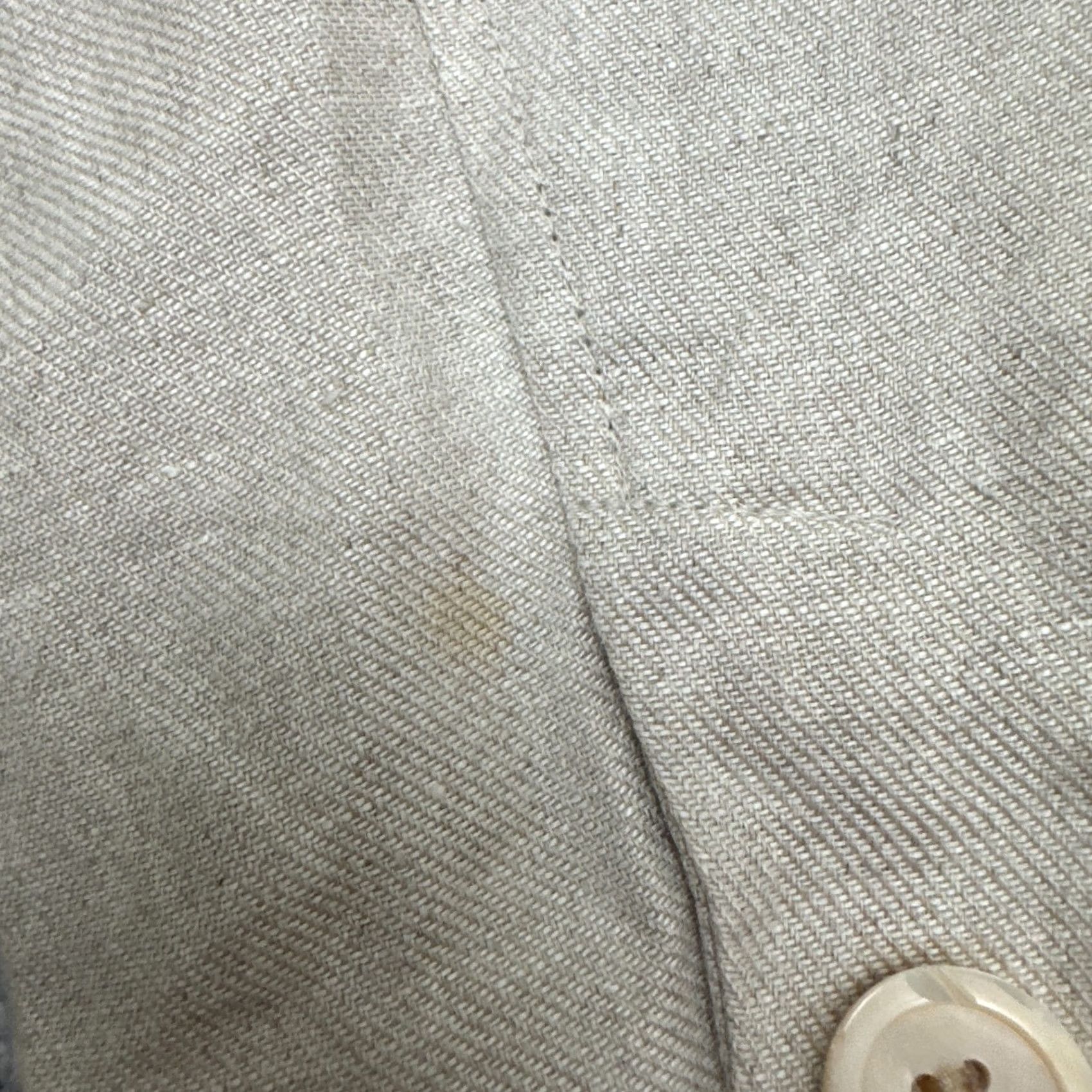 Talbots Vintage Talbots Blazer Jacket Womens 6 Beige Irish Linen Single Breasted 90s Y2K Size M / US 6-8 / IT 42-44 - 5 Thumbnail