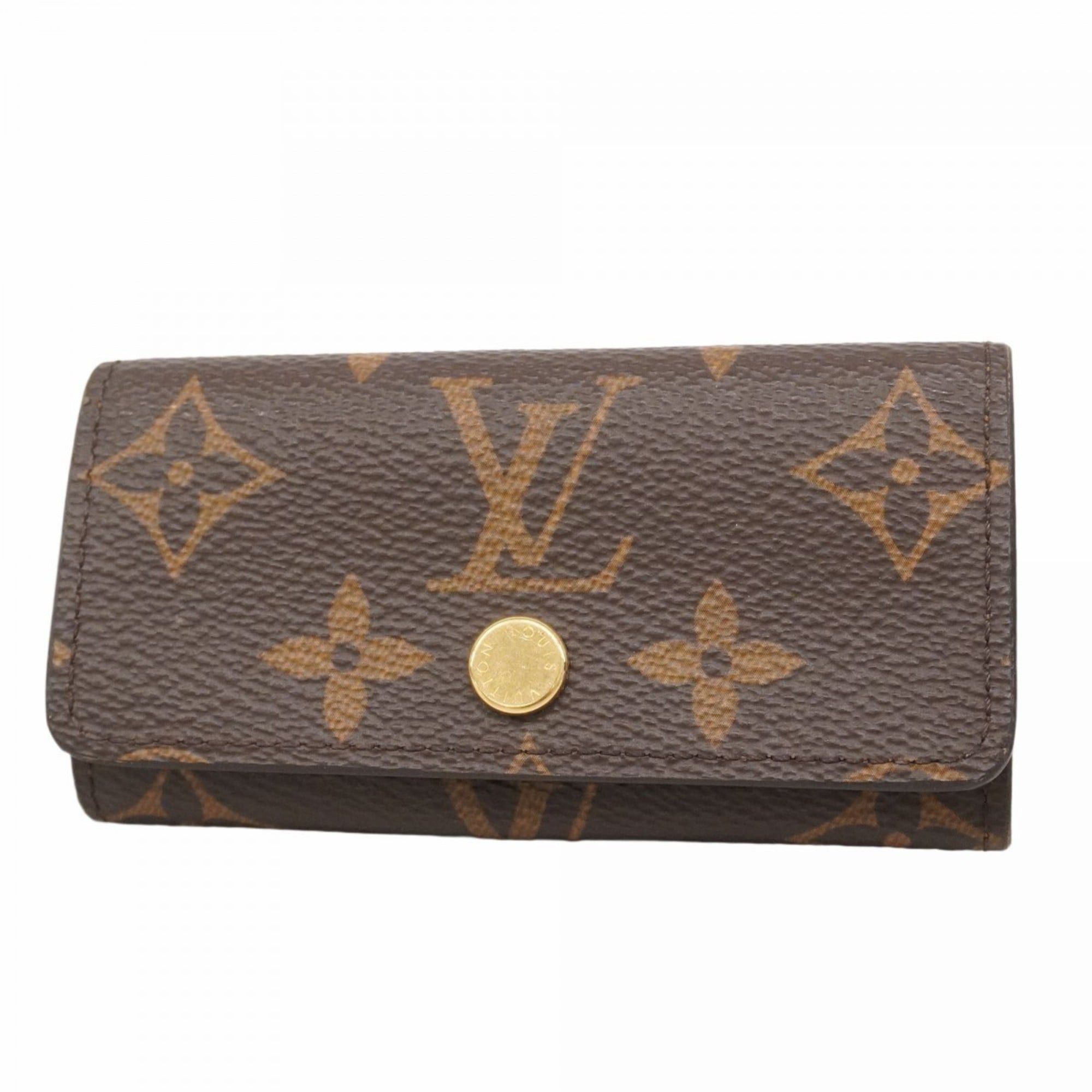 Louis Vuitton Monogram Multicle 4 Key Case M69517 Brown for Men and Women