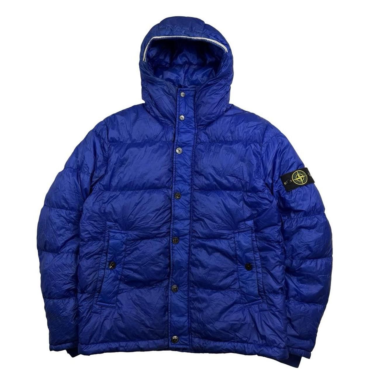 Stone Island Stone Island Blue Garment Dyed Down Puffer Jacket - XXL Size US XXL / EU 58 / 5 - 1 Thumbnail