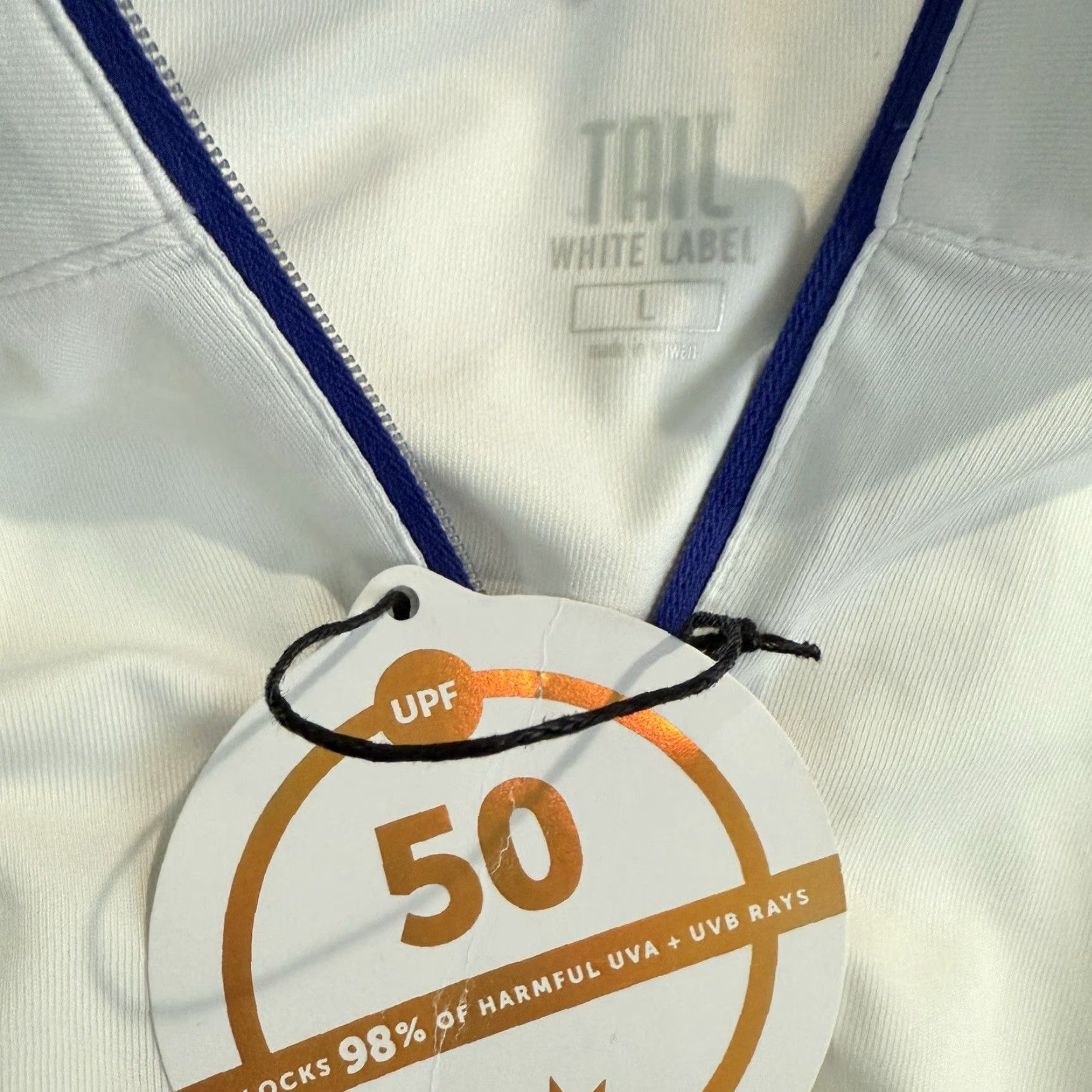 Vintage VINTAGE Tail Women’s Half Zip Athletic Shirt L White UPF 50 Activewear Size L / US 10 / IT 46 - 4 Thumbnail