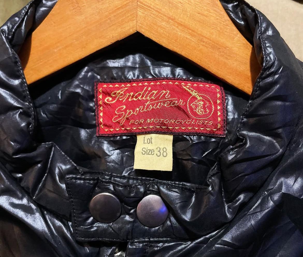 Toyo Enterprises 2000s Indian Motorcycle Puffer Down Collarless Biker Size US M / EU 48-50 / 2 - 7 Thumbnail