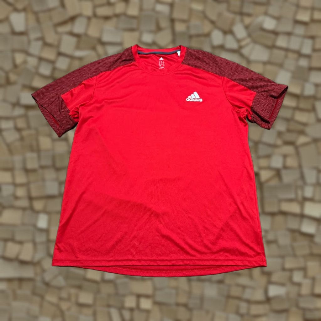 Adidas Adidas Shirt Men's XL Black Red Crewneck Logo Print Athletic Wear T-Shirt Size US XL / EU 56 / 4 - 1 Thumbnail