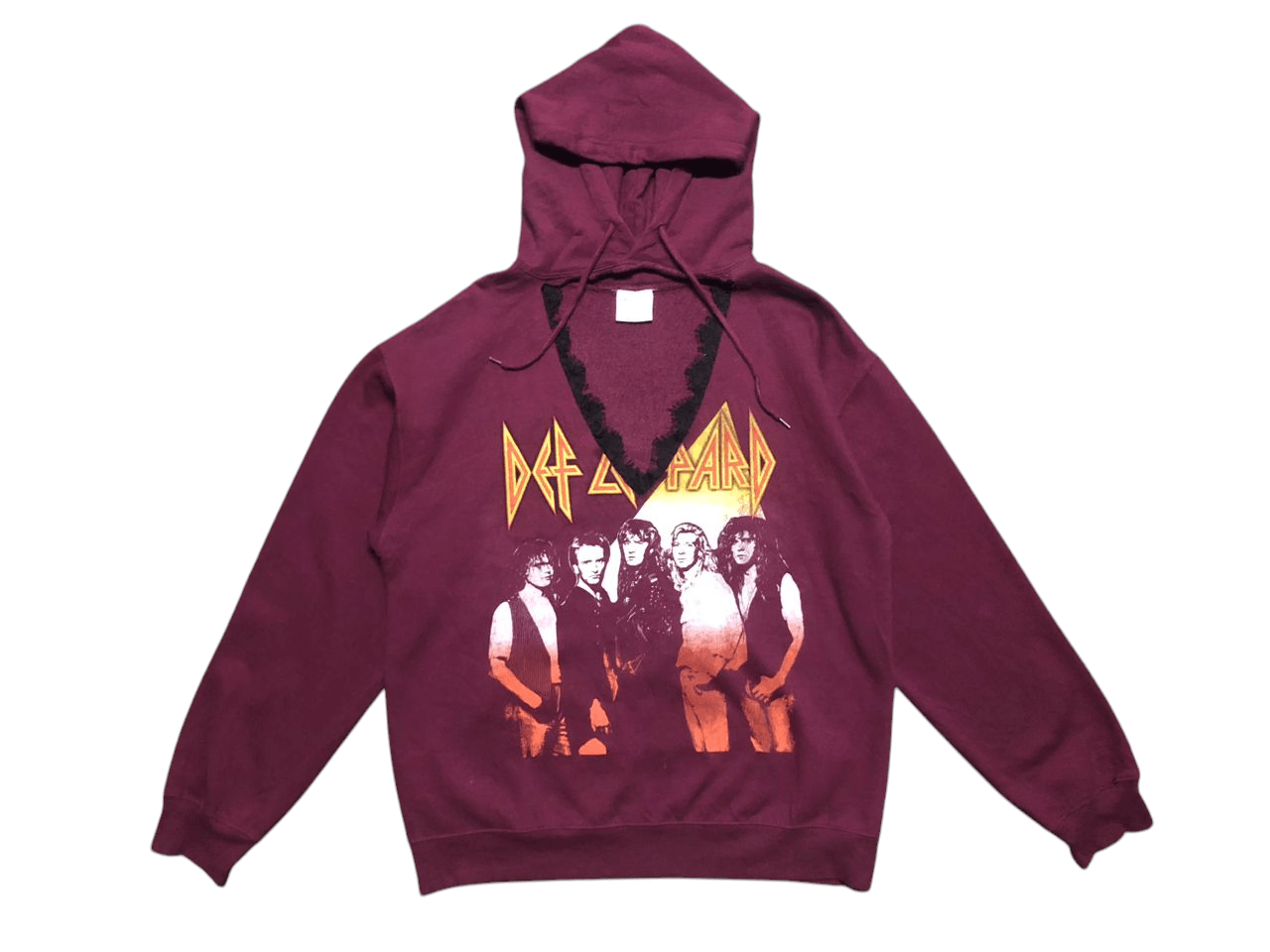 Band Tees × Def Leppard Def Leppard Line Up Hoodie FullOver Custom Size L / US 10 / IT 46 - 1 Thumbnail