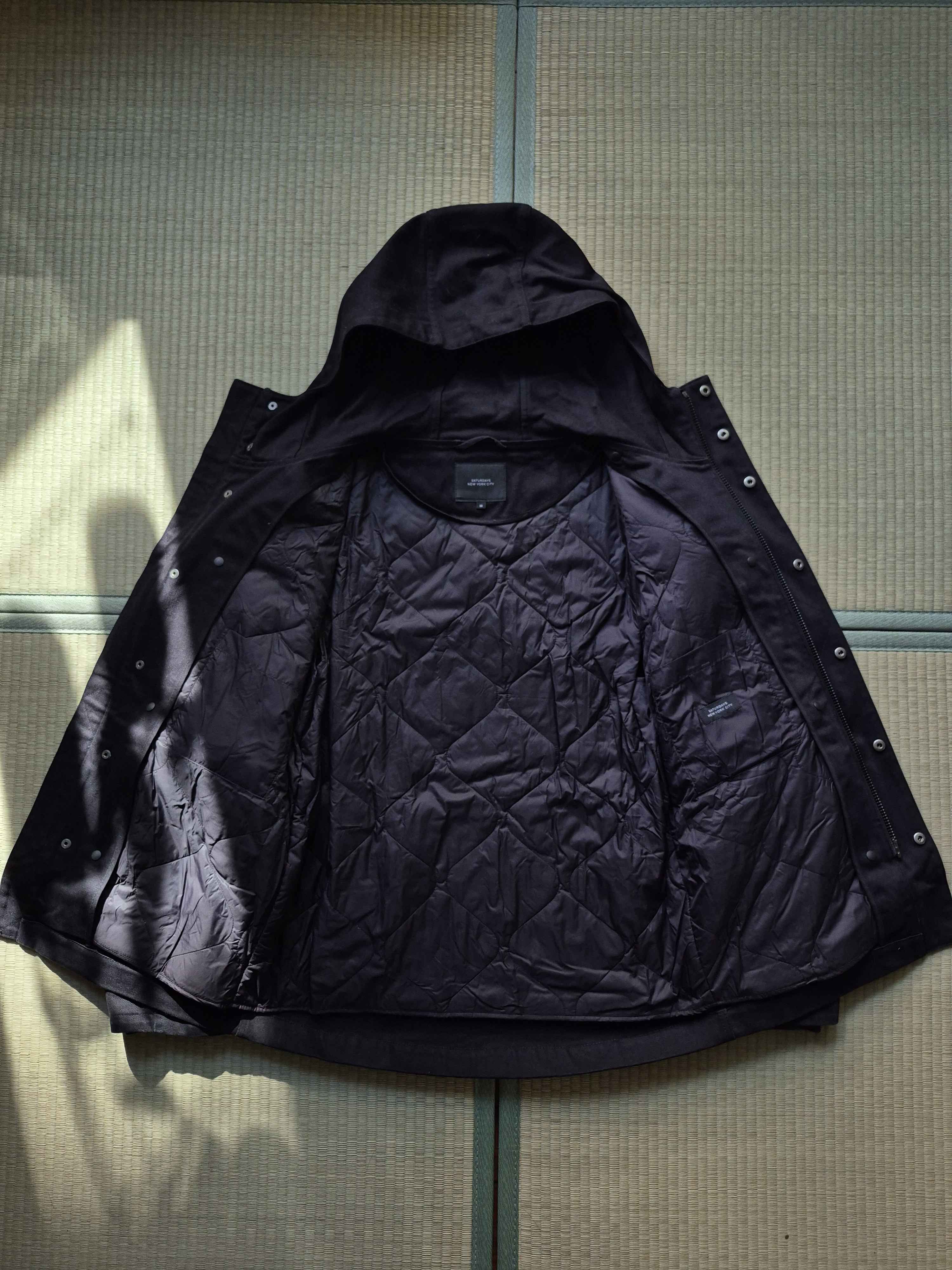 Saturdays NYC Saturdays NYC Black Hooded Lined Field Jacket Size US M / EU 48-50 / 2 - 5 Thumbnail