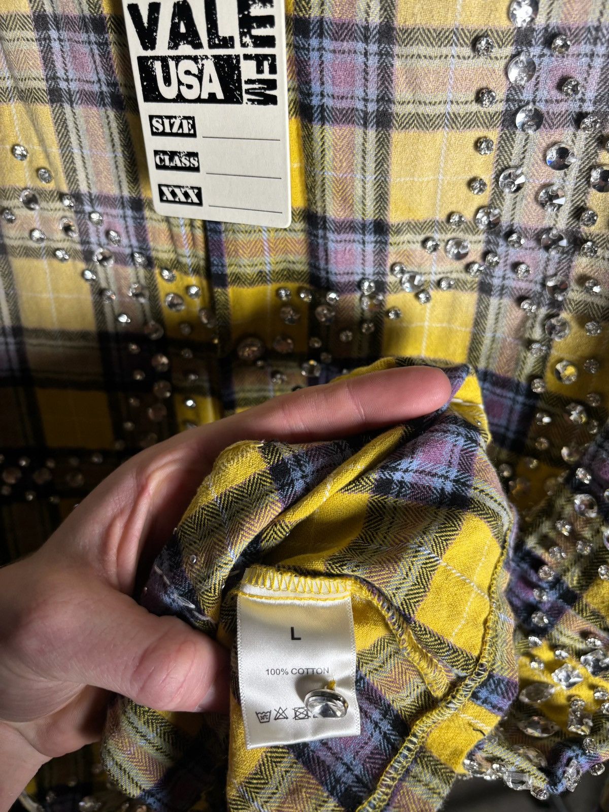 Vale Vale Forever Lemonhead Flannel 'Yellow/Blue' Size US L / EU 52-54 / 3 - 5 Thumbnail