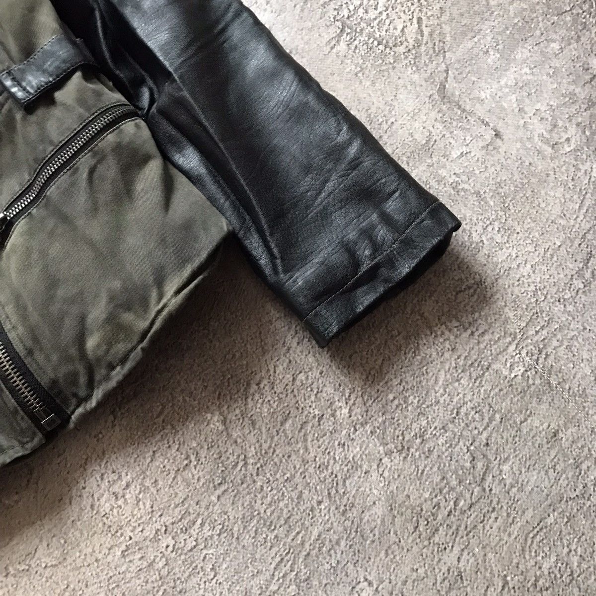 Vintage Vintage 90s Quilted Leather Bomber Jacket Streetwear Boxy M Size M / US 6-8 / IT 42-44 - 5 Thumbnail