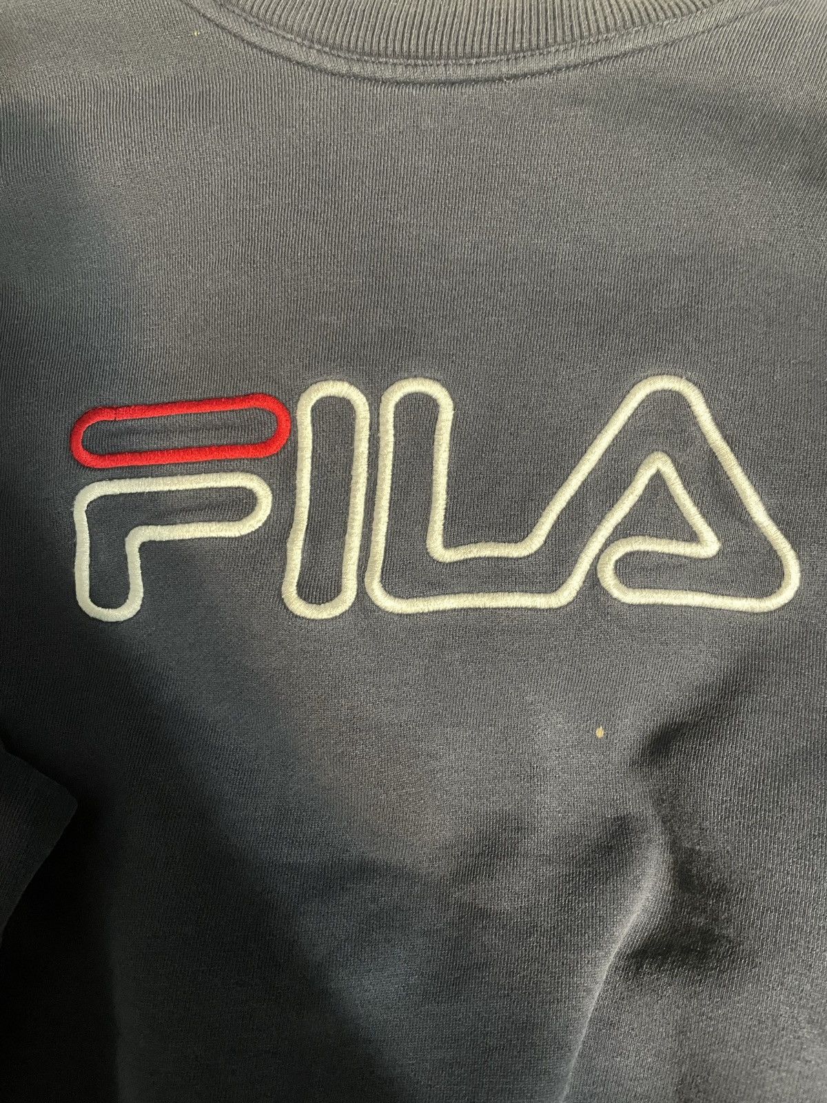 Fila Navy Blue Fila Crewneck Size US L / EU 52-54 / 3 - 4 Thumbnail
