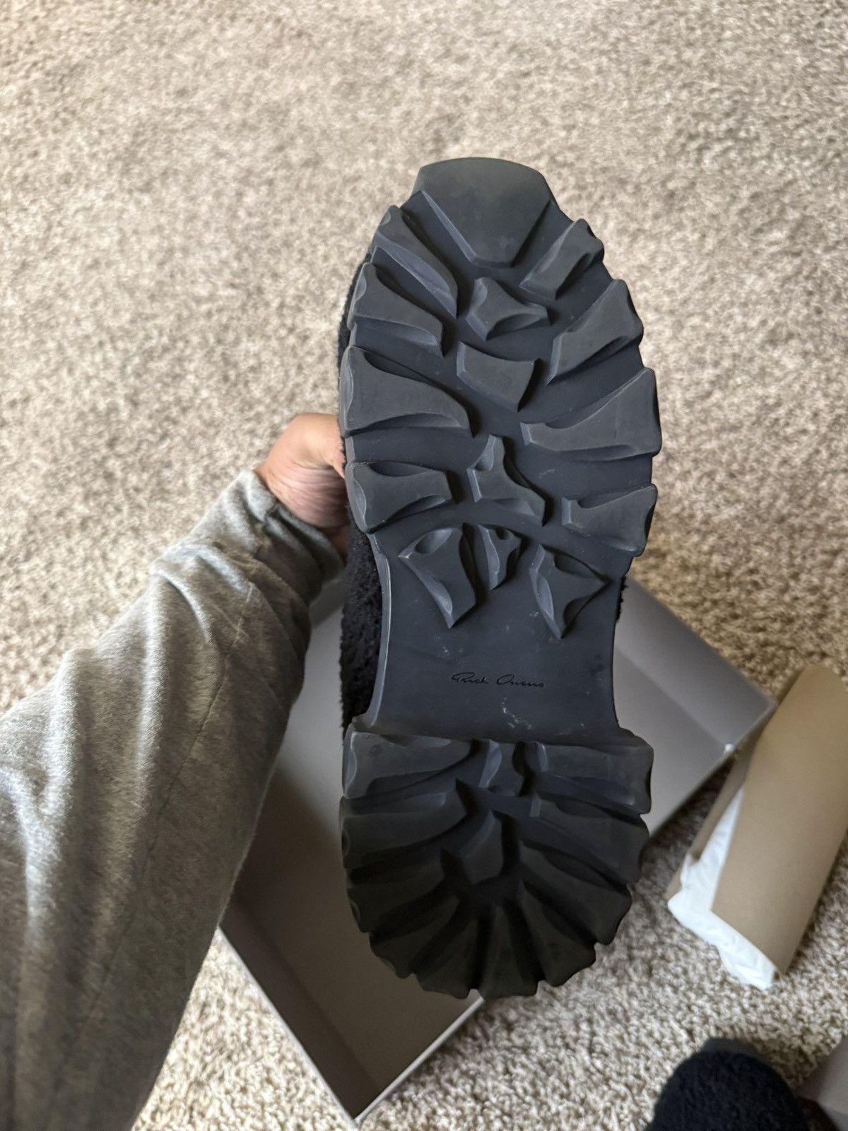 Rick Owens shearling tractor boots Size US 8.5 / EU 41-42 - 12 Thumbnail