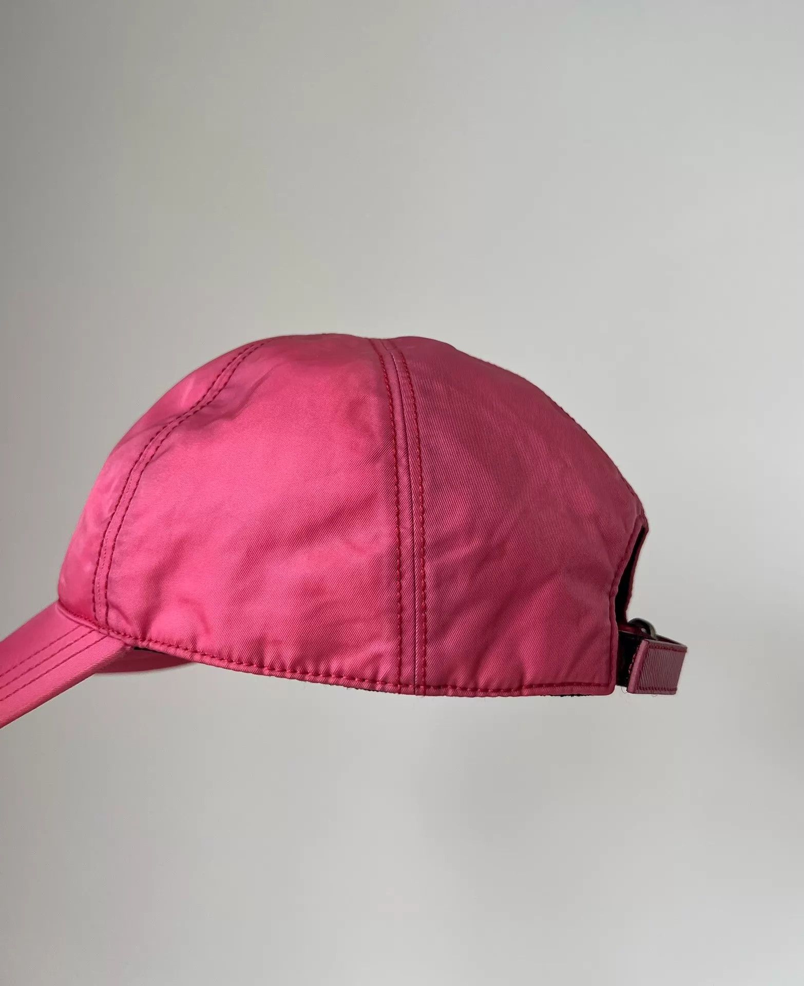 Prada Prada Triangle Logo Unisex Cap M Size ONE SIZE - 4 Thumbnail