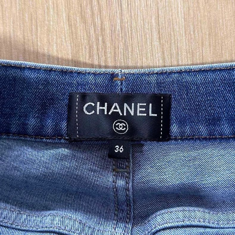 Chanel Chanel Blue straight jeans Size 24" / US 00 / IT 34 - 5 Thumbnail