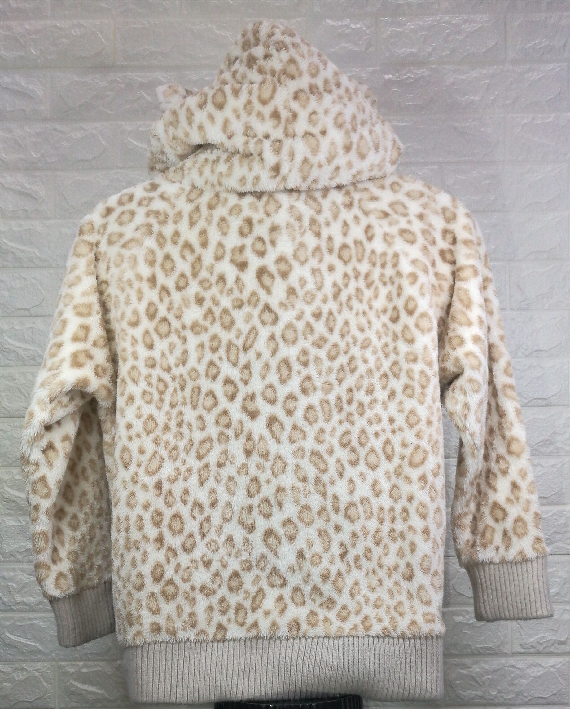 Japanese Brand Vintage COLZA Fleece Leopard Design Hoodie Sweatshirt Size L / US 10 / IT 46 - 4 Thumbnail