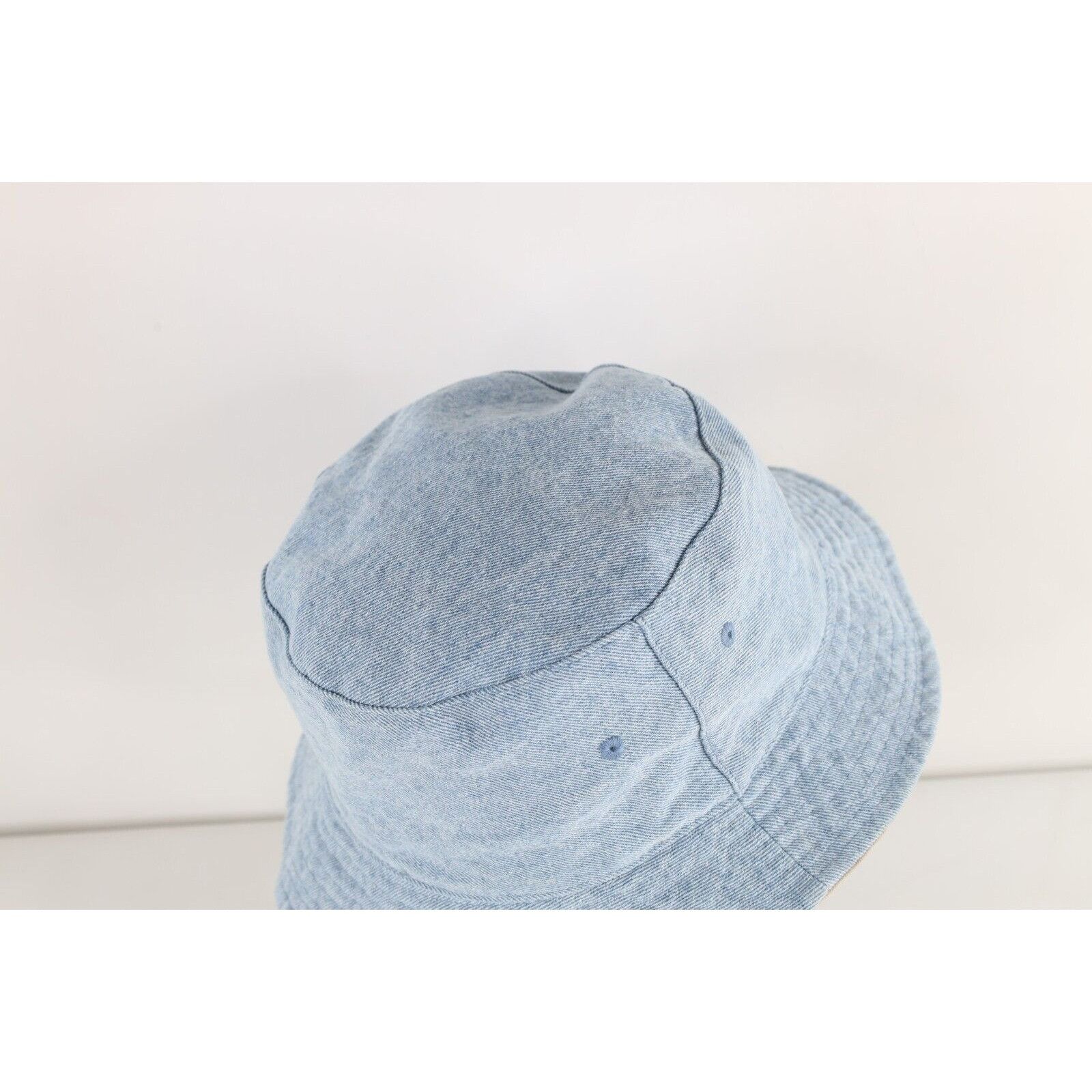 Vintage Vintage 90s Streetwear Faded Reversible Denim Bucket Hat Size ONE SIZE - 5 Thumbnail