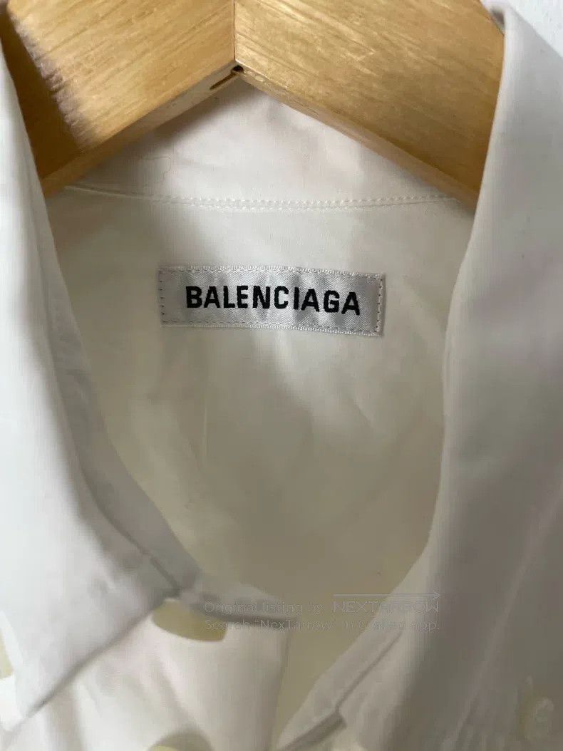Balenciaga Balenciaga White Loose Casual Shirt Size US M / EU 48-50 / 2 - 2 Thumbnail