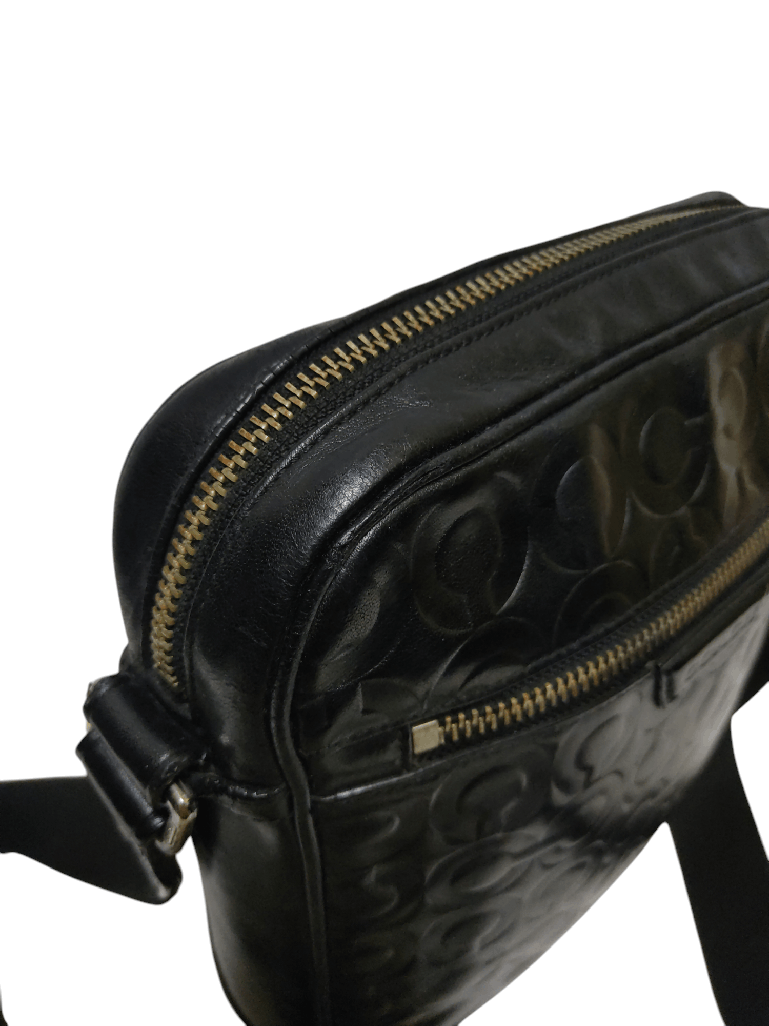 Coach Coach Bleecker OP Art Embossed Leather Large Flight Bag Size ONE SIZE - 7 Thumbnail