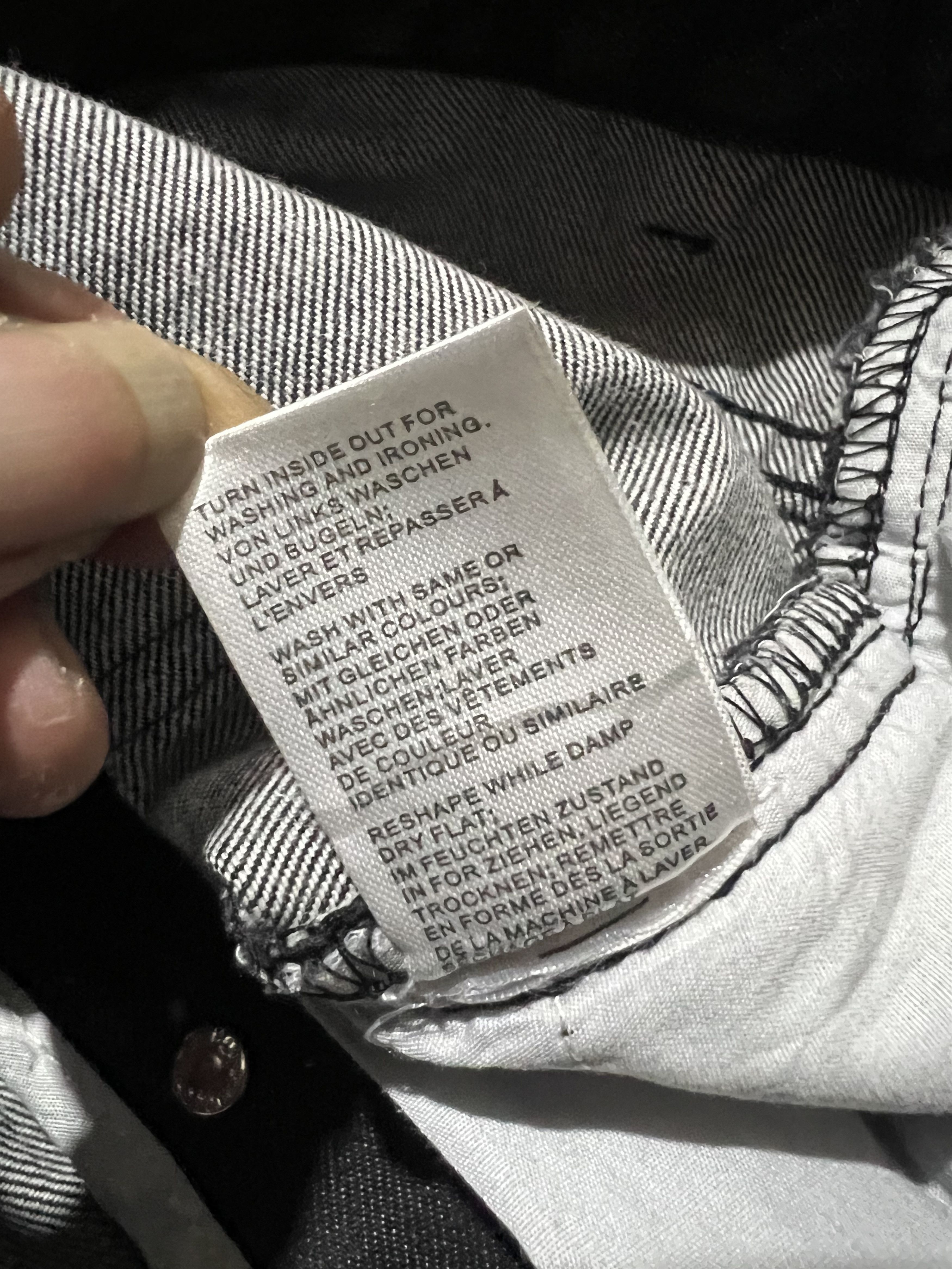 If Six Was Nine × Le Grande Bleu (L.G.B.) 2000s Philipp Plein Studded Skull Poem Wash Jeans y2k style Size US 34 / EU 50 - 13 Thumbnail