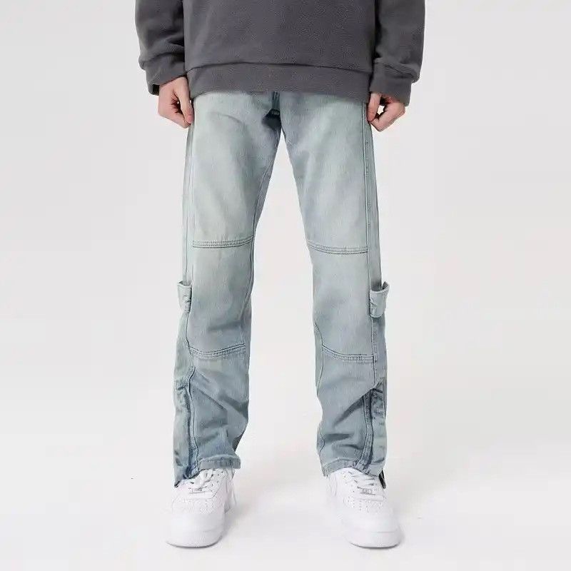 Japanese Brand × Vintage Clothing Ankle Zipper Straight Old Denim Size US 31 - 3 Thumbnail