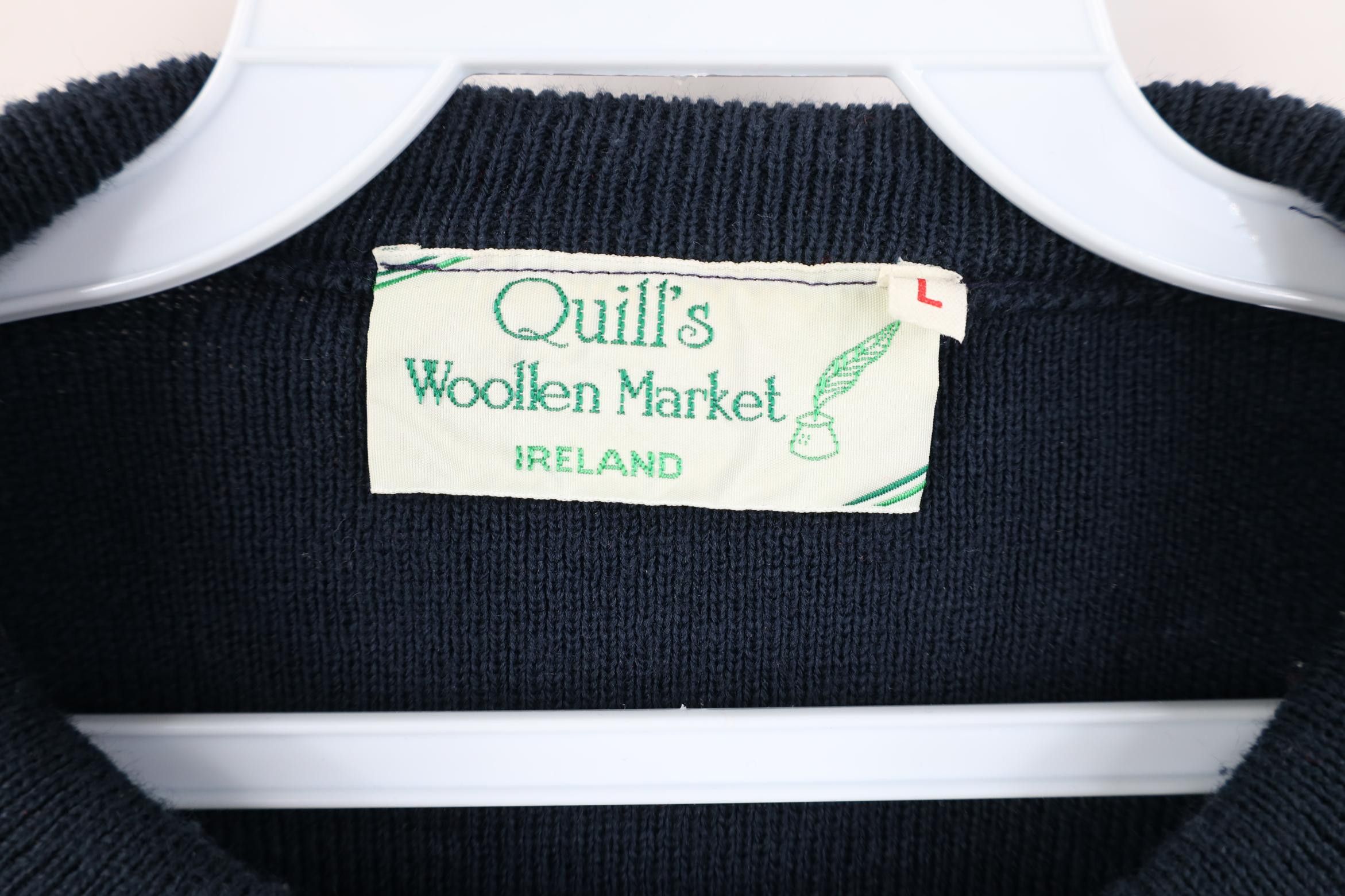 Vintage Vintage 90s Streetwear Wool Blend Ireland Sweater Striped Size US L / EU 52-54 / 3 - 5 Thumbnail