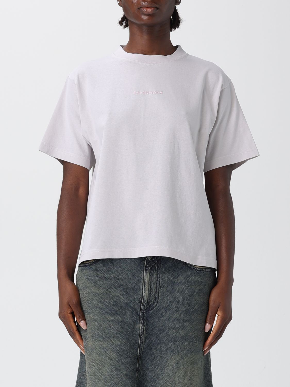 Balenciaga Balenciaga T-Shirt Woman White Size XS / US 0-2 / IT 36-38 - 1 Thumbnail