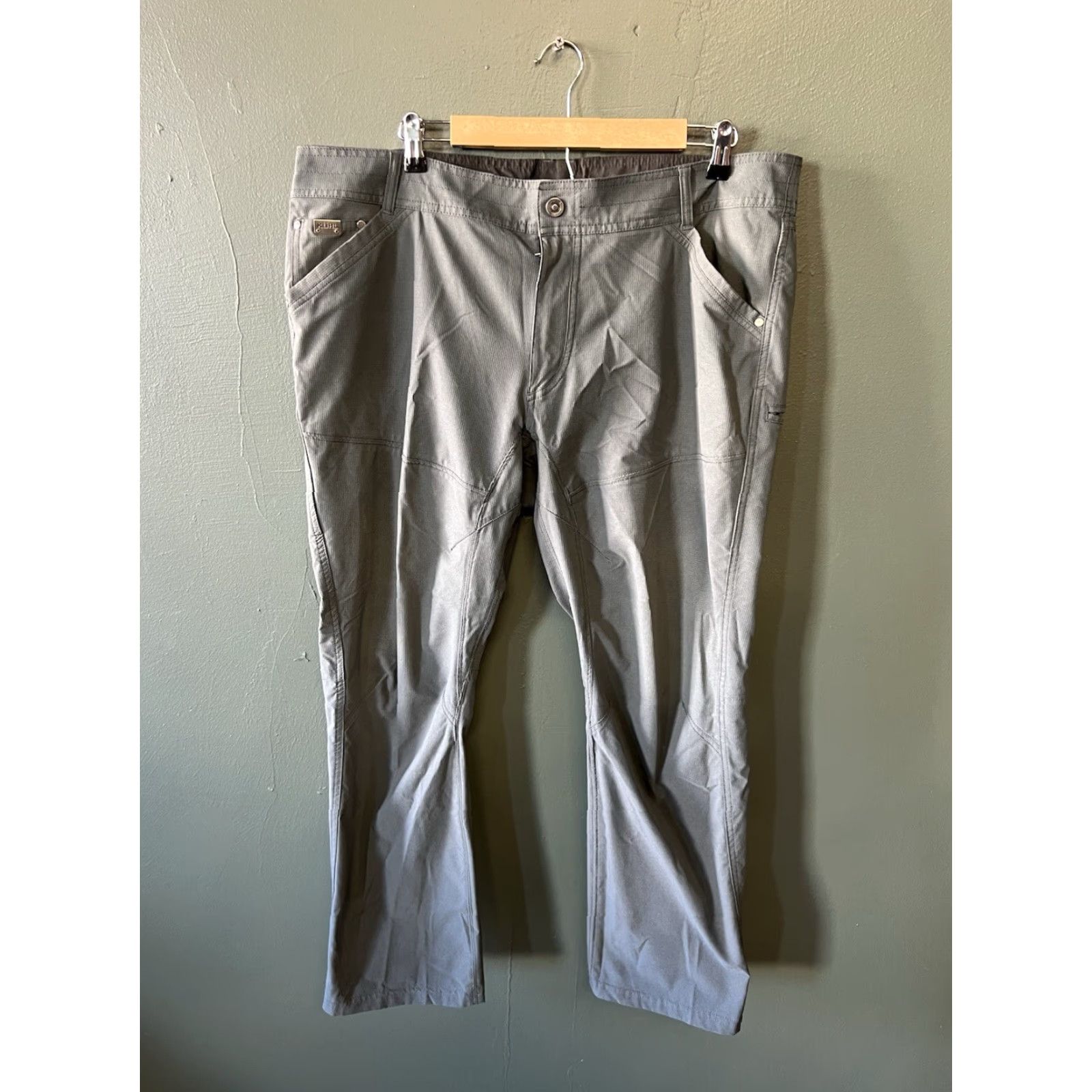 Vintage Kuhl Mens Pants Chino Nylon Gray 40 x 30 Outdoor Hiking Regular Fit Size US 40 / EU 56 - 2 Thumbnail