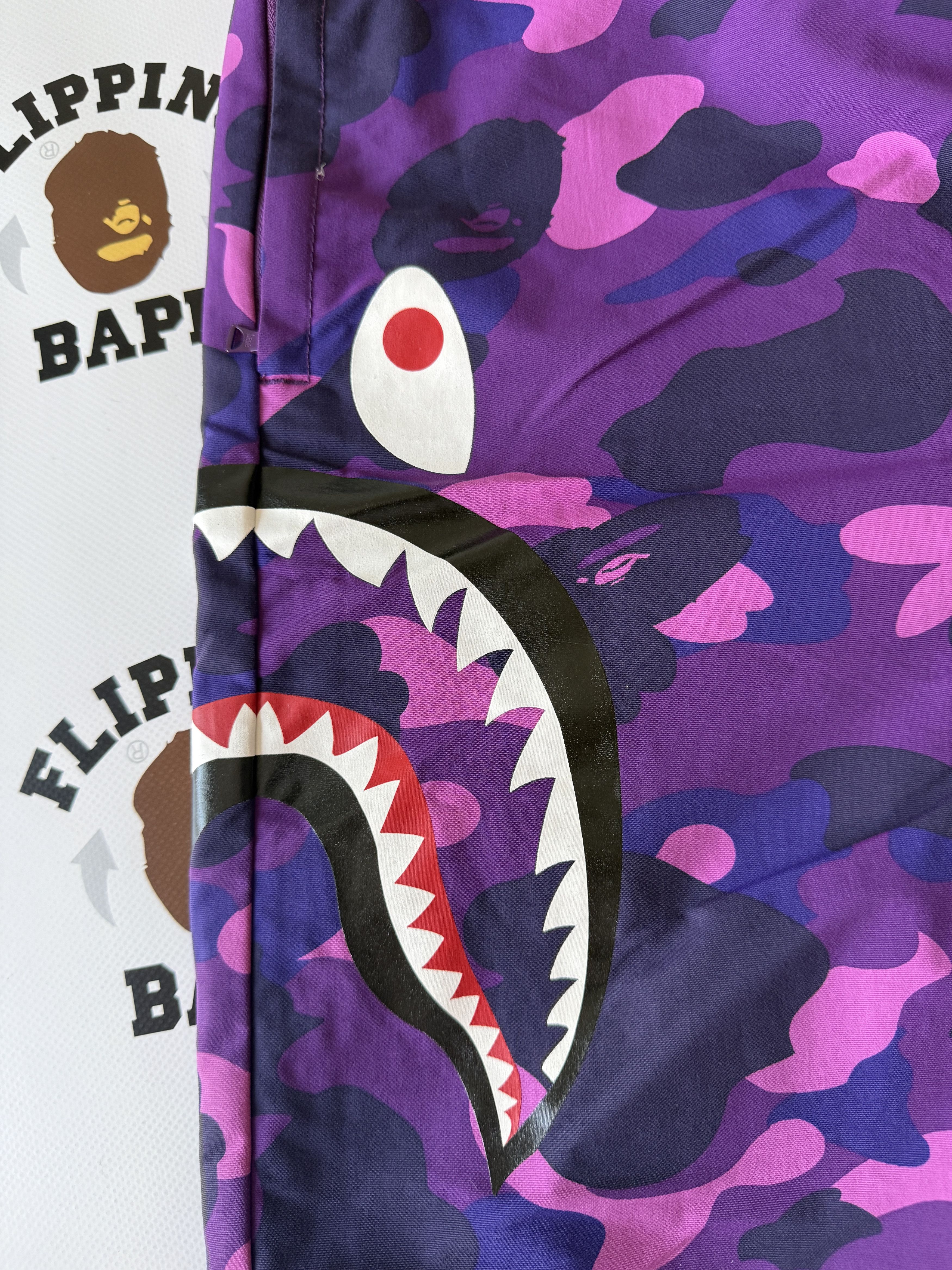 Bape BAPE COLOR CAMO SIDE SHARK BEACH SHORTS Size US 36 / EU 52 - 5 Thumbnail