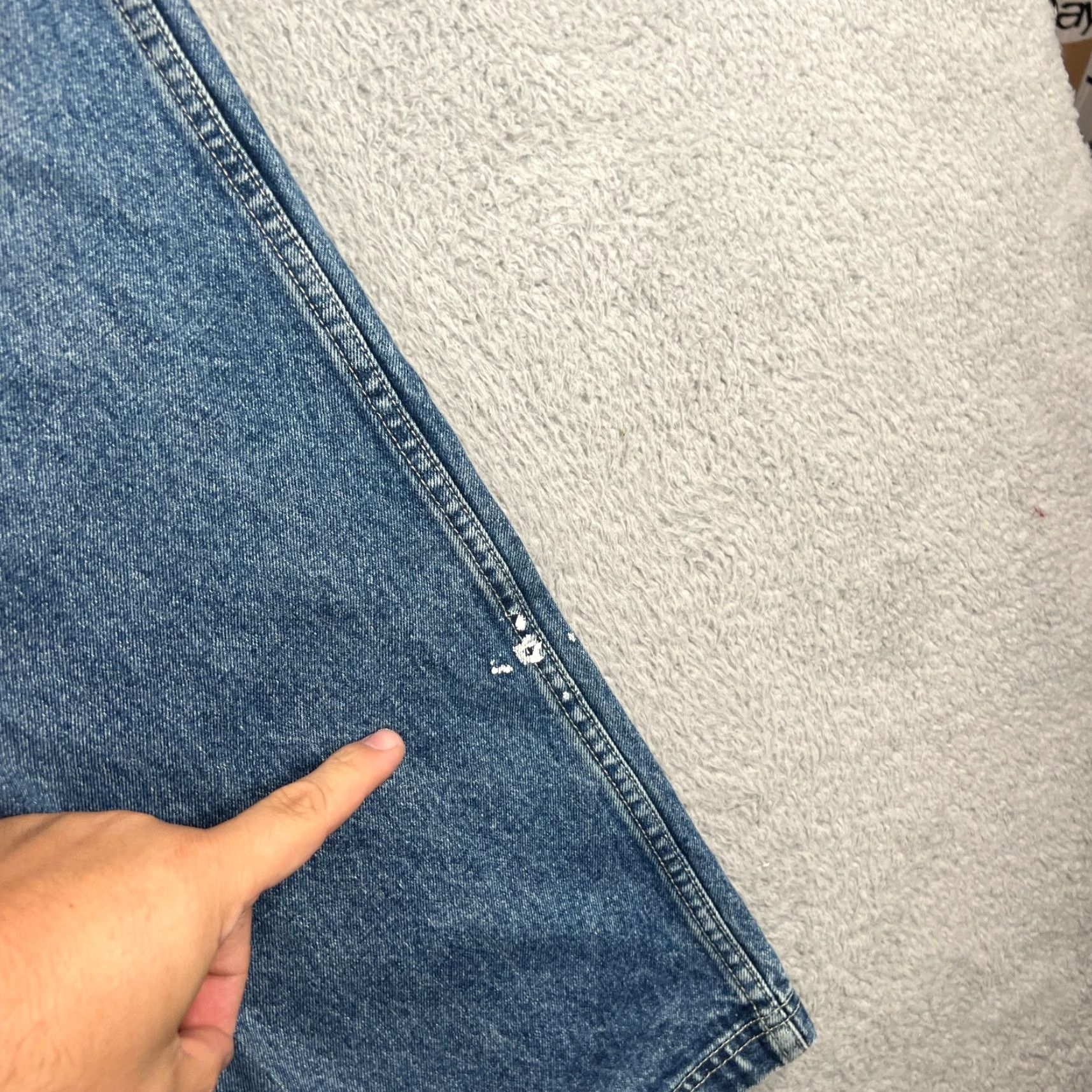 Vintage WILLIE ESCO Jeans 34 Blue Wide-Leg Streetwear Hip Hop Regular Fit Mens Size US 34 / EU 50 - 2 Thumbnail