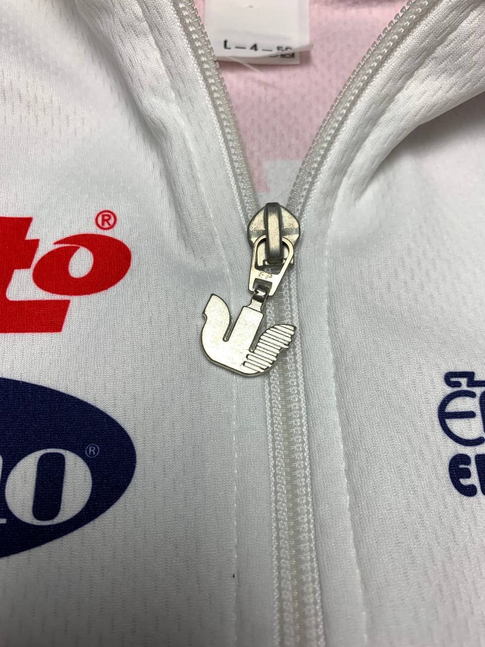 Lotto Sport Lotto Domo Eddy Merckx Cycling Jersey - White/Blue/Red - L Size US L / EU 52-54 / 3 - 4 Thumbnail