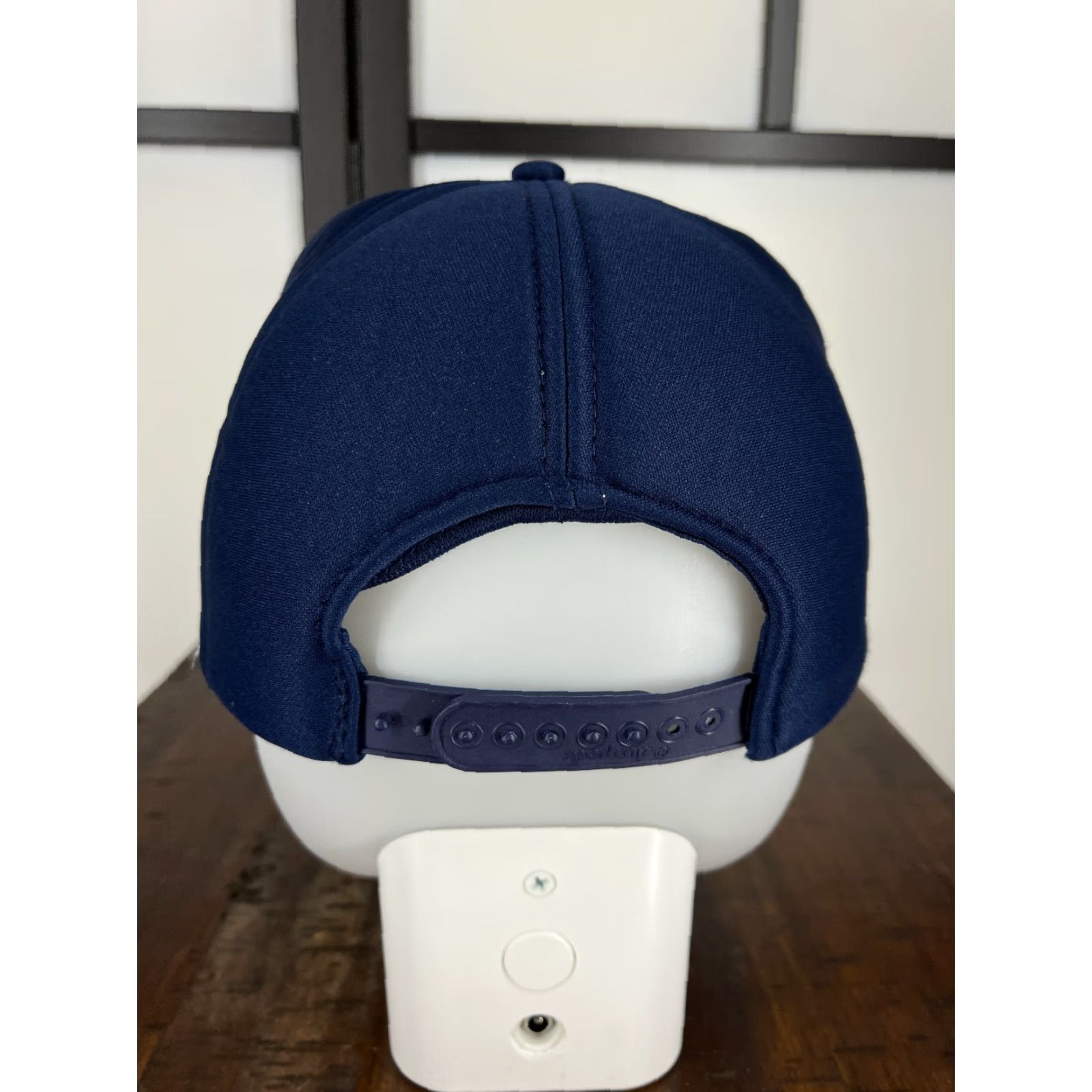 Vintage Men Condtruction Hat Cap Snap Back One Size Adult Blue Cotton Polyester Size ONE SIZE - 6 Thumbnail