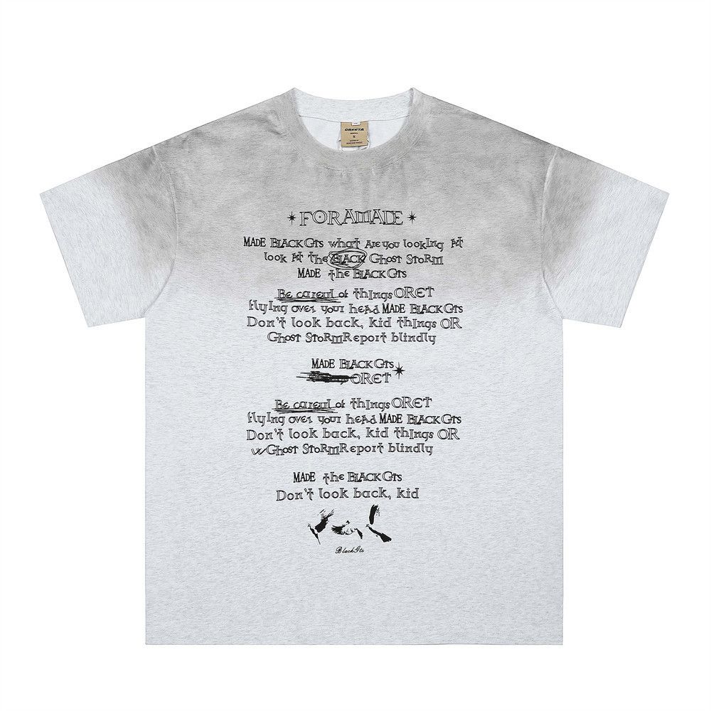 Japanese Brand × Vintage Men's trendy loose casual round neck letter printed T-shirt Size US M / EU 48-50 / 2 - 1 Thumbnail