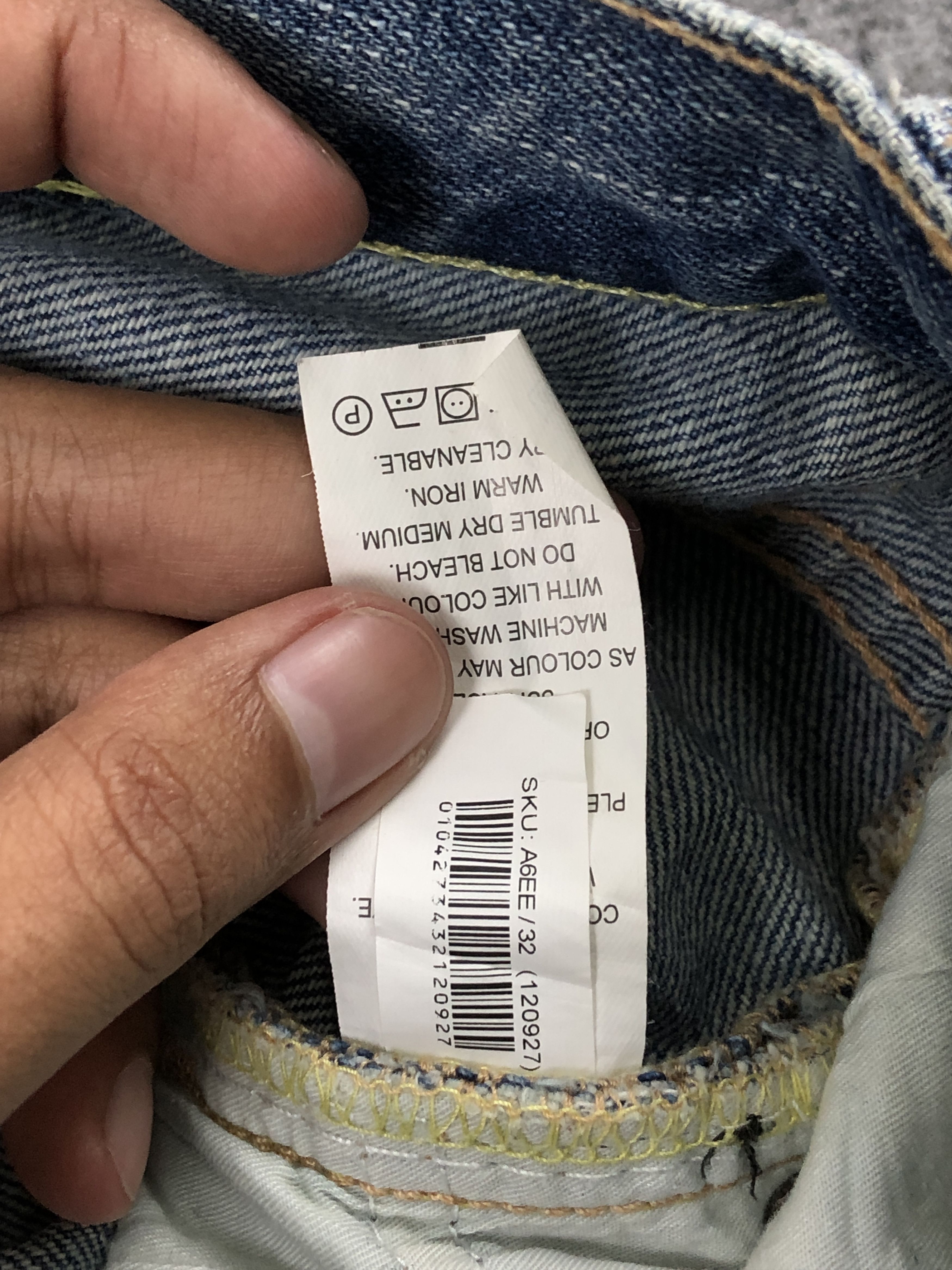 If Six Was Nine Vintage Japanese Brand Distressed Bootcut Jeans DP2482 Size US 33 - 6 Thumbnail