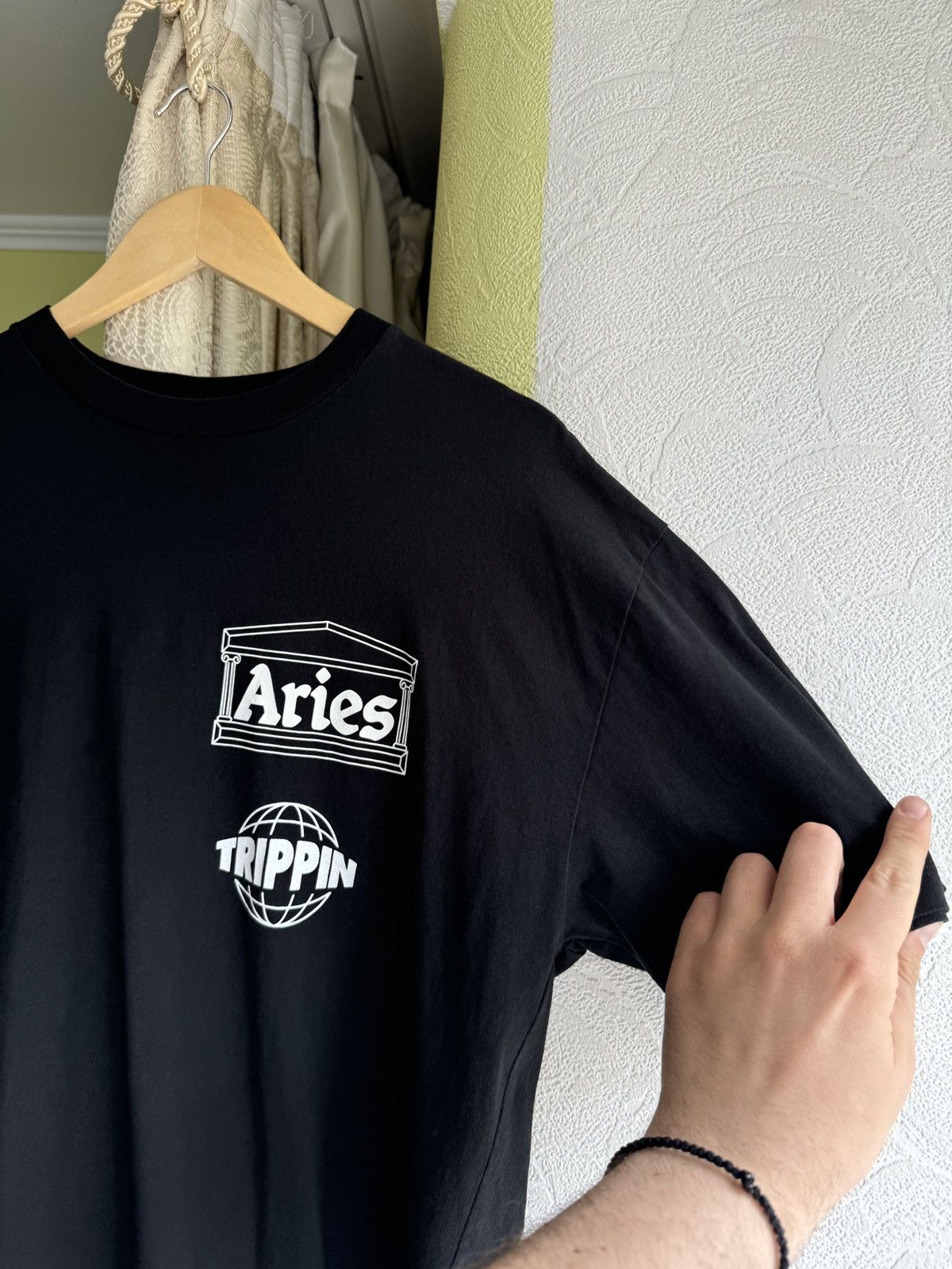 Aries Aries Trippin Guerrilla Bar T-Shirt Black Oversized Size M Size US M / EU 48-50 / 2 - 9 Thumbnail