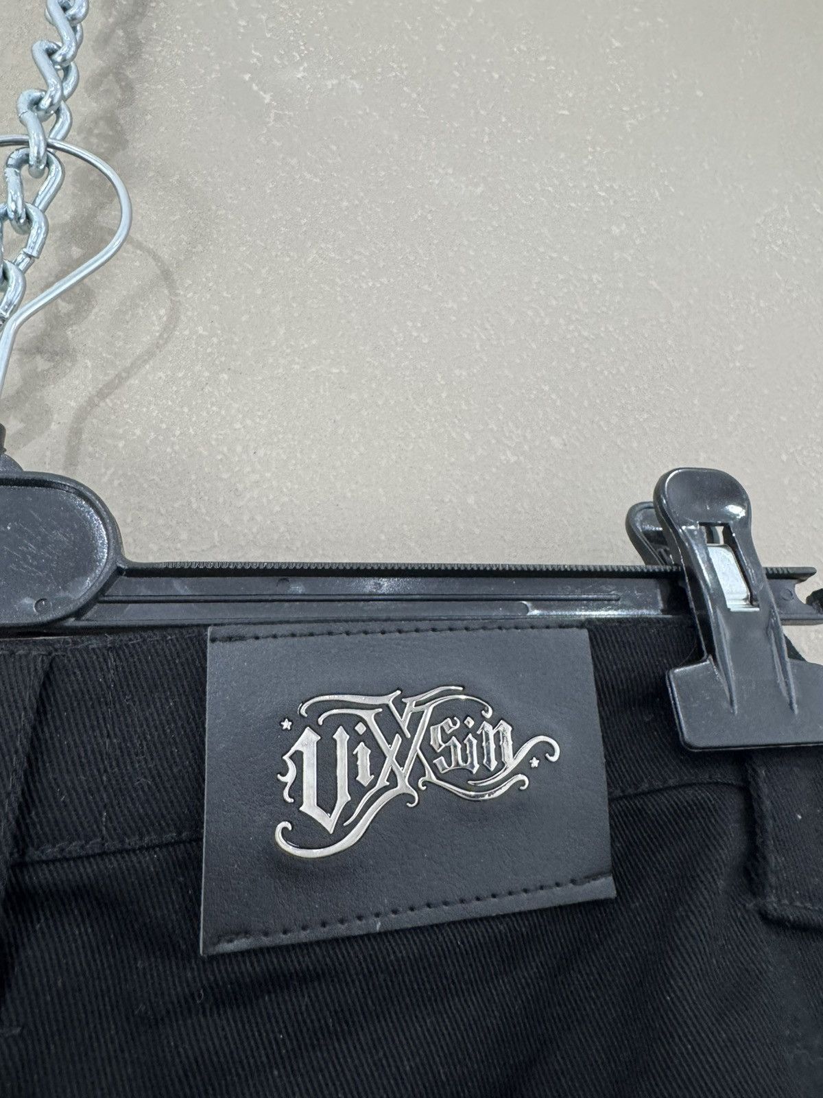 Japanese Brand Men`s VIXXSIN SLIM FIT BONDAGE BLACK STRETCH PANTS SIZE 34 Size US 34 / EU 50 - 4 Thumbnail