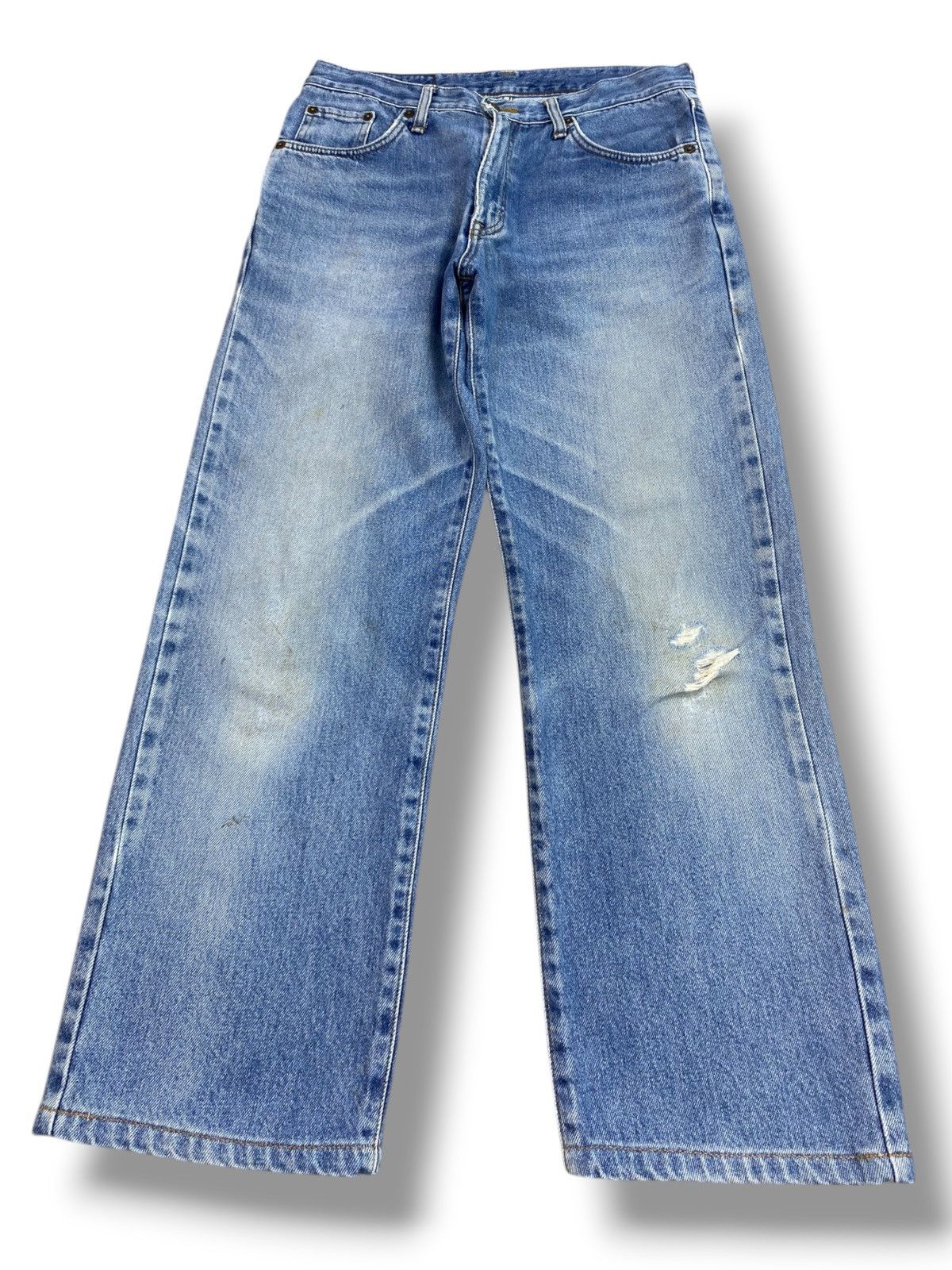 Edwin Edwin Vintage Whiskers Faded Wash Style Ripped Jeans Size US 32 / EU 48 - 1 Thumbnail
