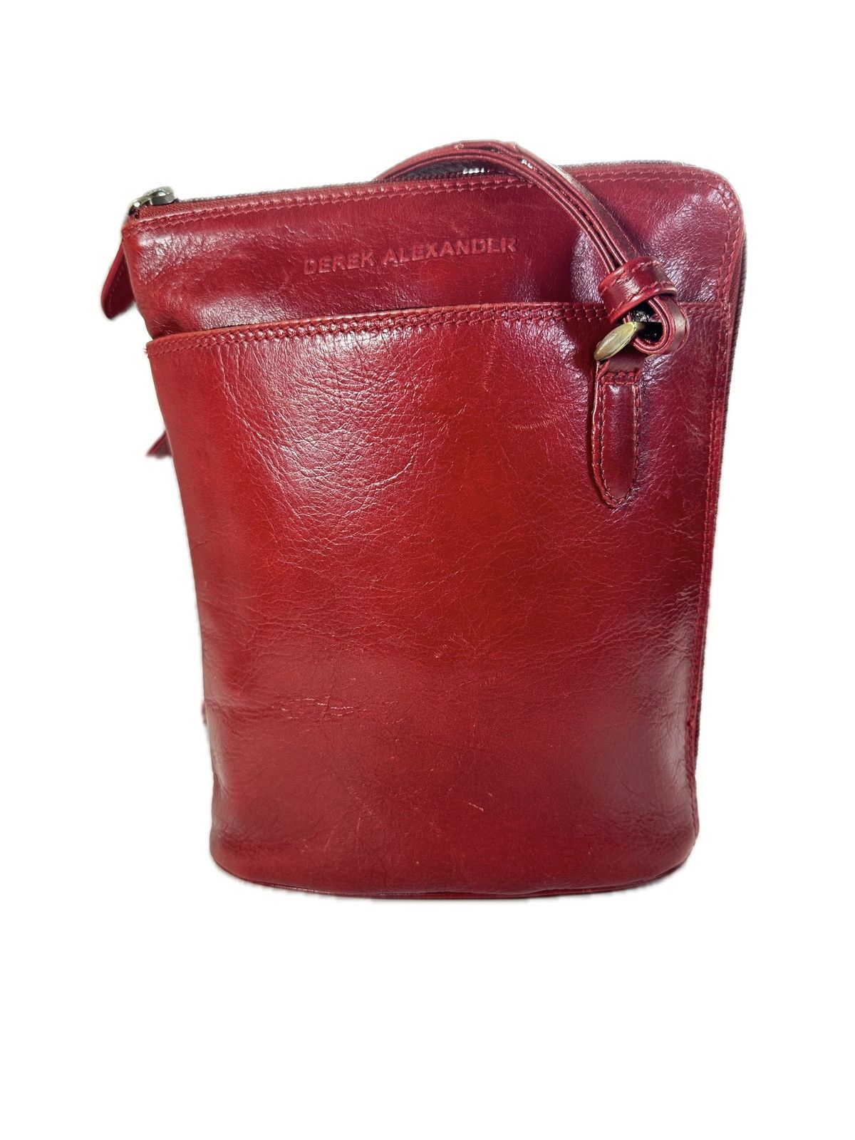 Other Derek Alexander Slim Organizer Red Leather Crossbody Bag Size ONE SIZE - 1 Thumbnail