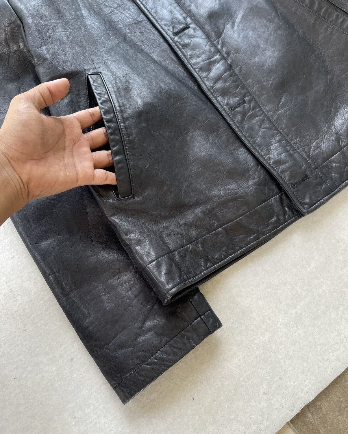 Banana Republic × Peter Do F/W 2010 BANANA REPUBLIC MEN'S GENUINE LEATHER JACKET Size US M / EU 48-50 / 2 - 6 Thumbnail