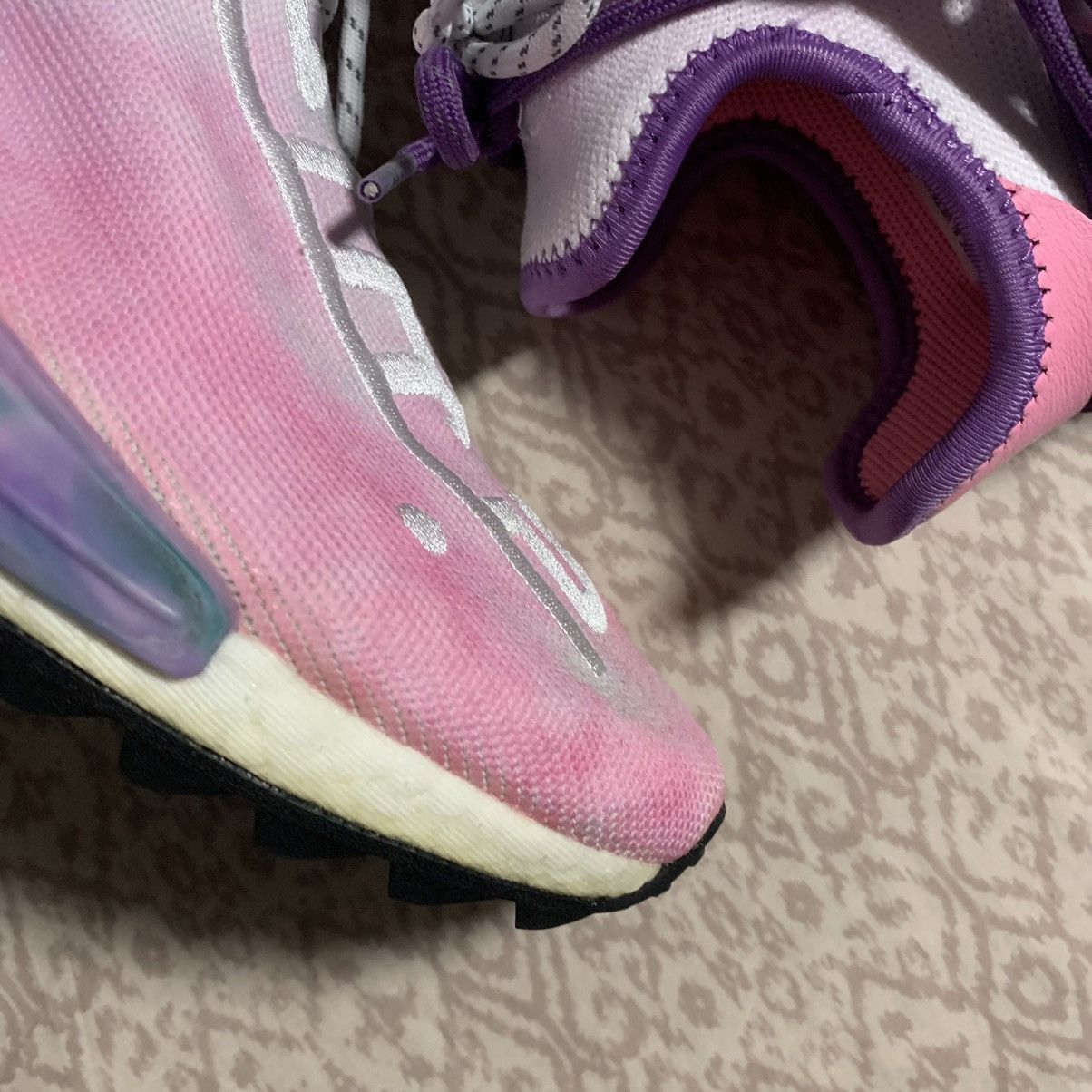 Adidas × Pharrell Adidas Human Race NMD “Holi Festival” (Pink Glow) 2018 Size US 10.5 / EU 43-44 - 4 Thumbnail