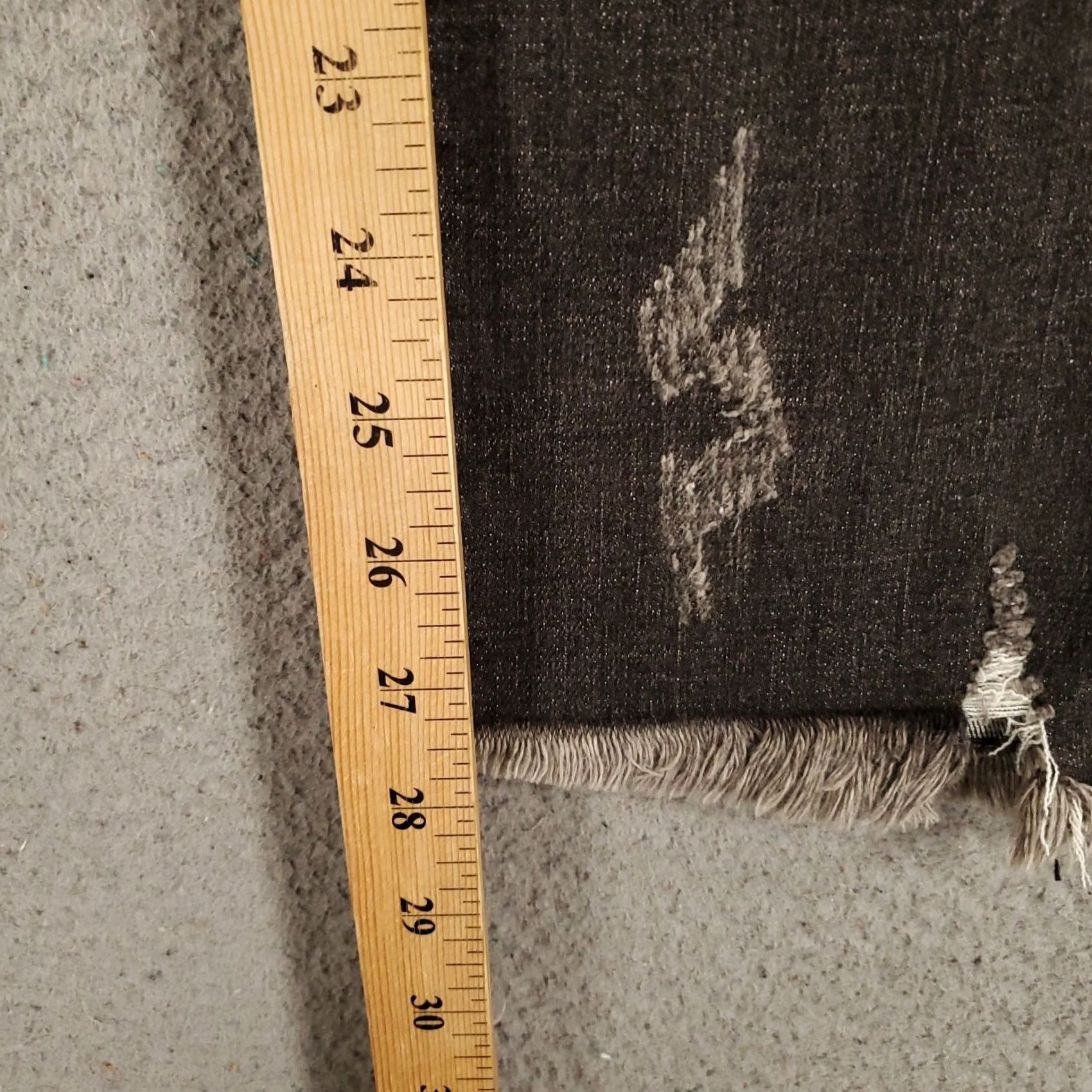 Vintage VINTAGE New Risen Jeans Womens Junior 27 5 Grey Distressed Skinny Jeans Frayed Hem Jeans - 90s Bohemian Grunge Hipster Slim 27 in Inseam Womens Size 28" / US 6 / IT 42 - 5 Thumbnail