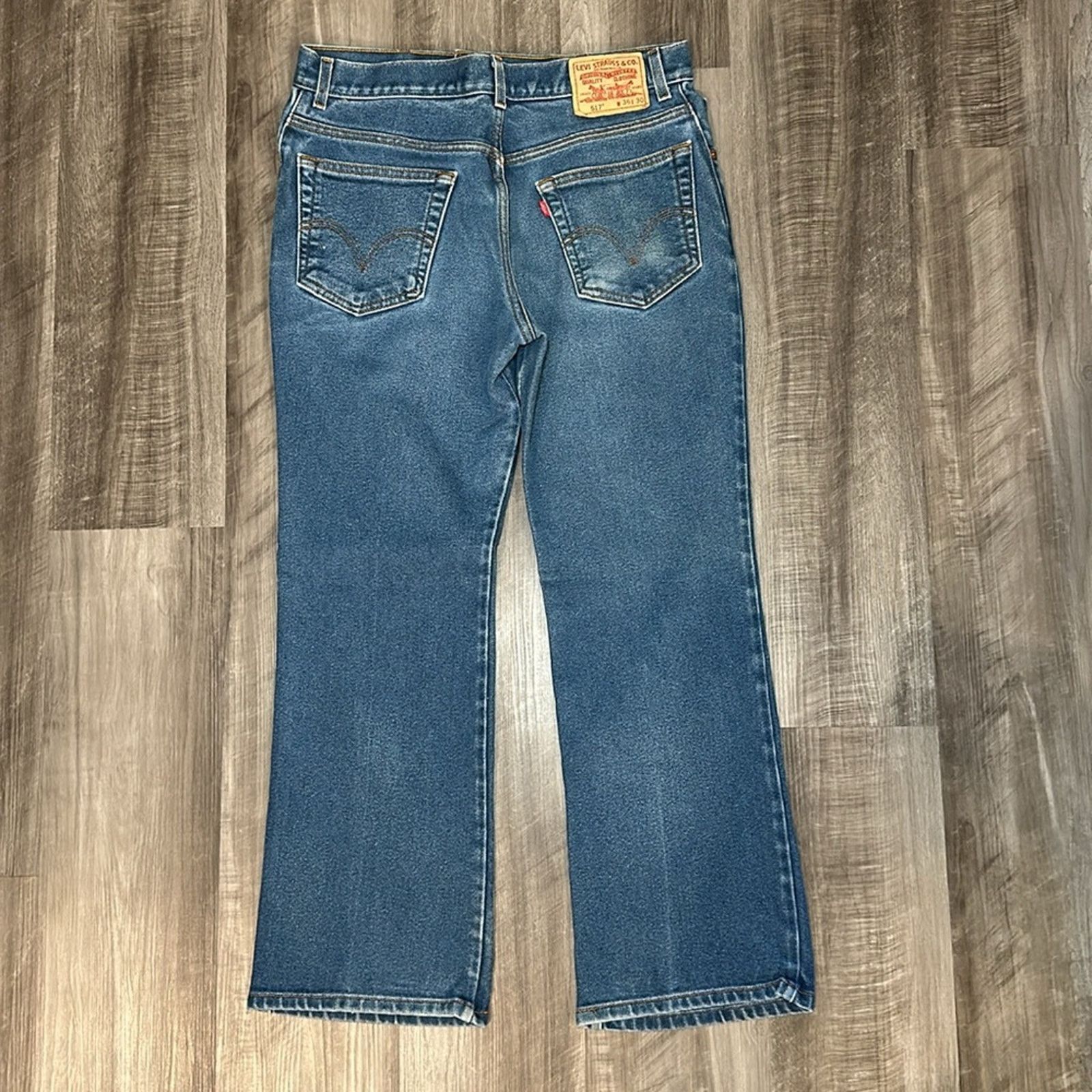 Levi's Levi’s 517 Boot Cut Jeans - 34x29 (Measures) Size US 34 / EU 50 - 3 Thumbnail