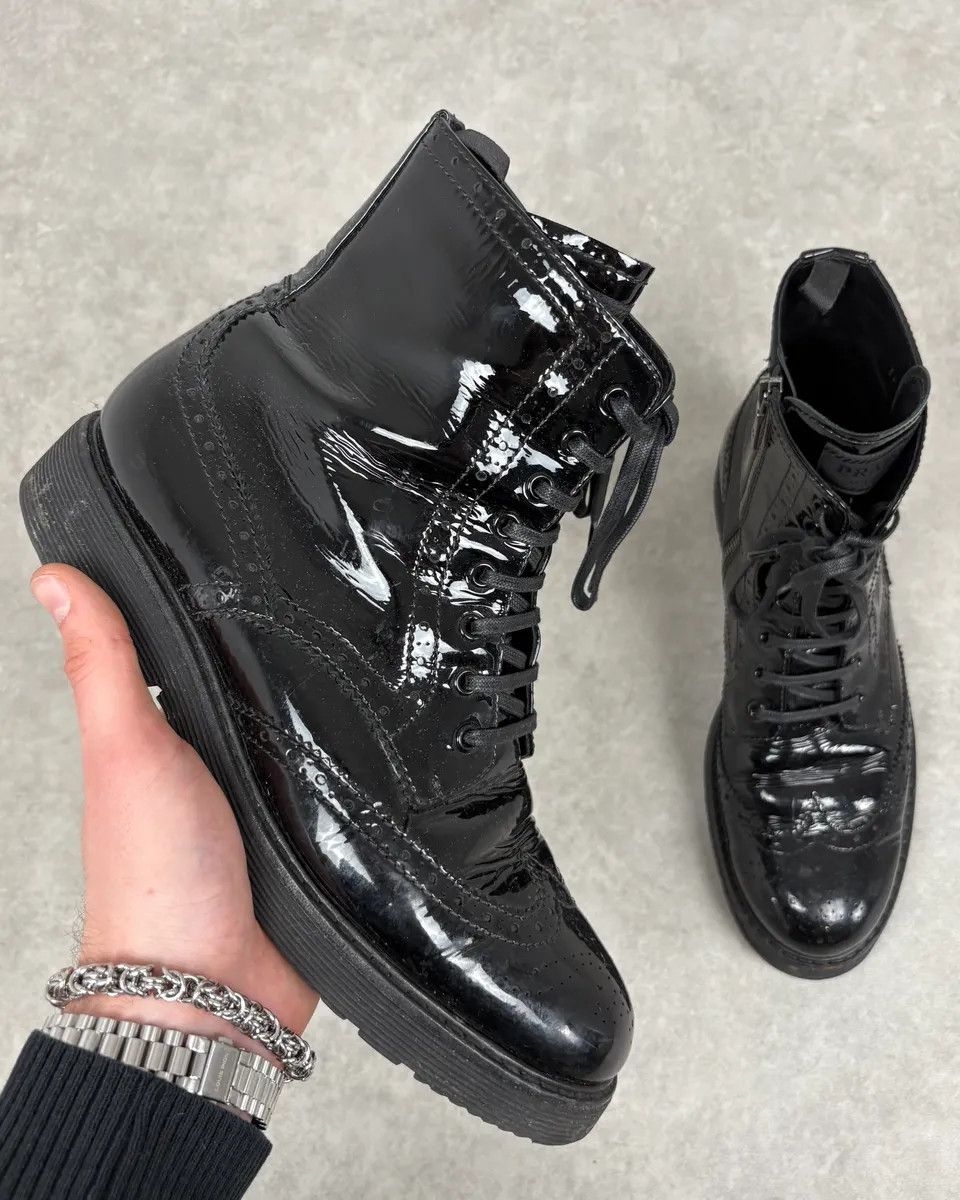 Prada 2000s Prada Black Satin Leather Classy Boots Size US 9 / EU 42 - 1 Thumbnail