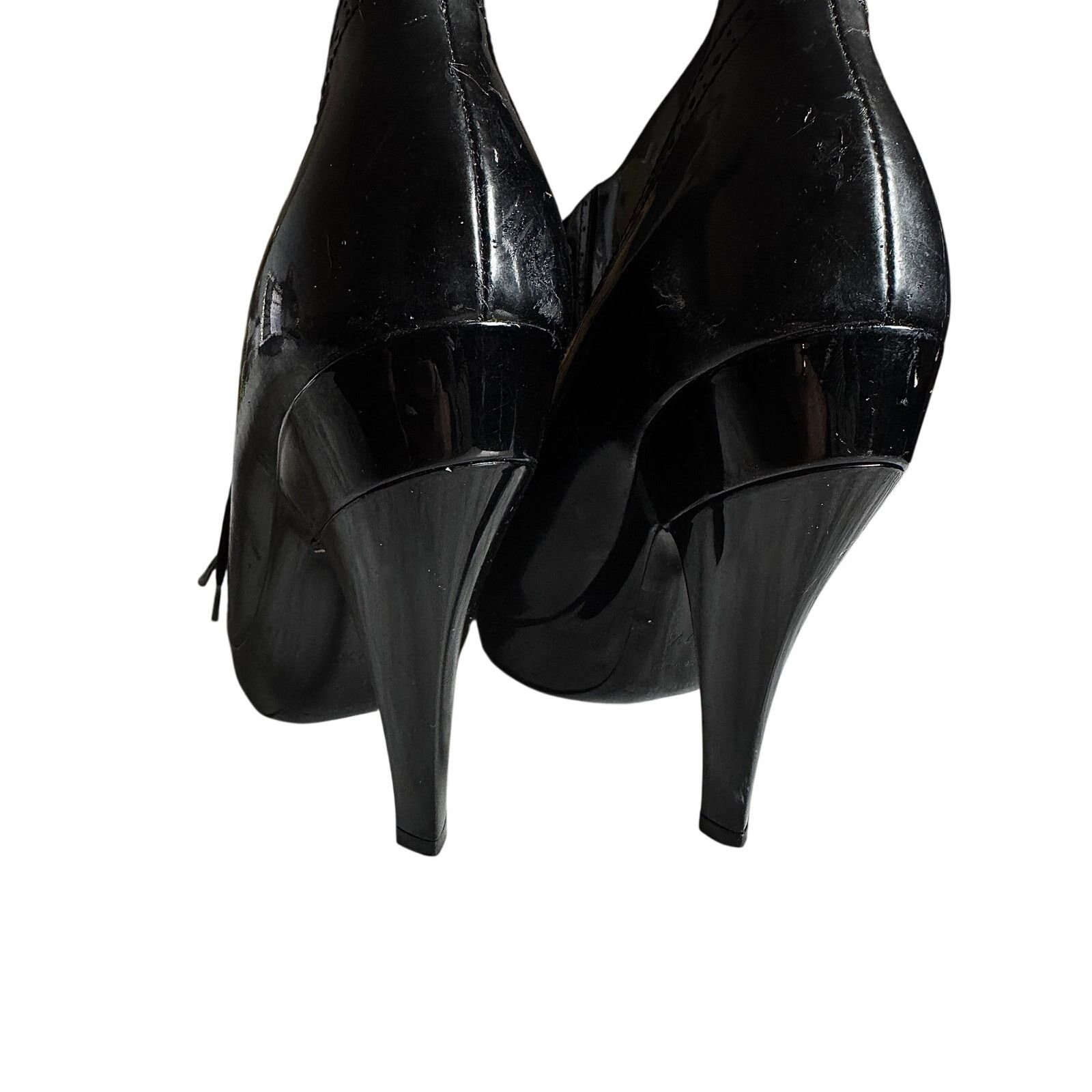Burberry Burberry Prorsum Patent Leather Wingtip Booties Size US 7 / IT 37 - 5 Thumbnail