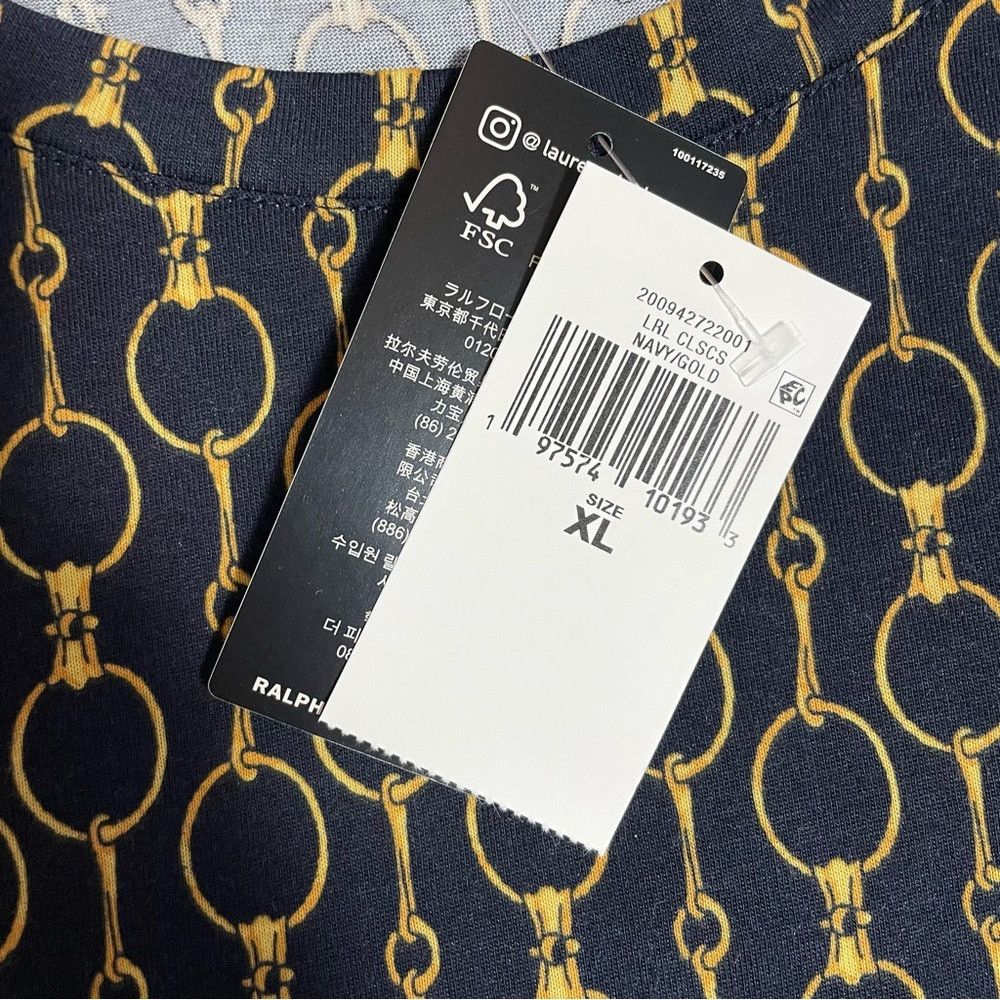 Ralph Lauren NWT New Ralph Lauren Navy Short Chain Print Top Size XL Size XL / US 12-14 / IT 48-50 - 7 Thumbnail