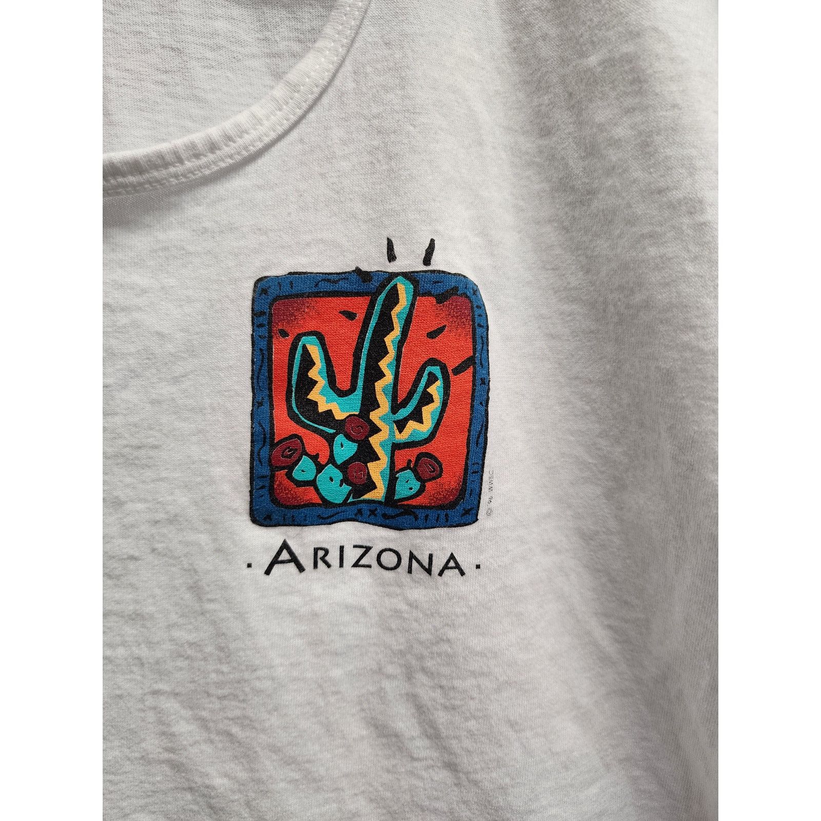 Vintage Vintage Womens Arizona Shirt Cactus Graphic Tee Top L Size L / US 10 / IT 46 - 2 Thumbnail