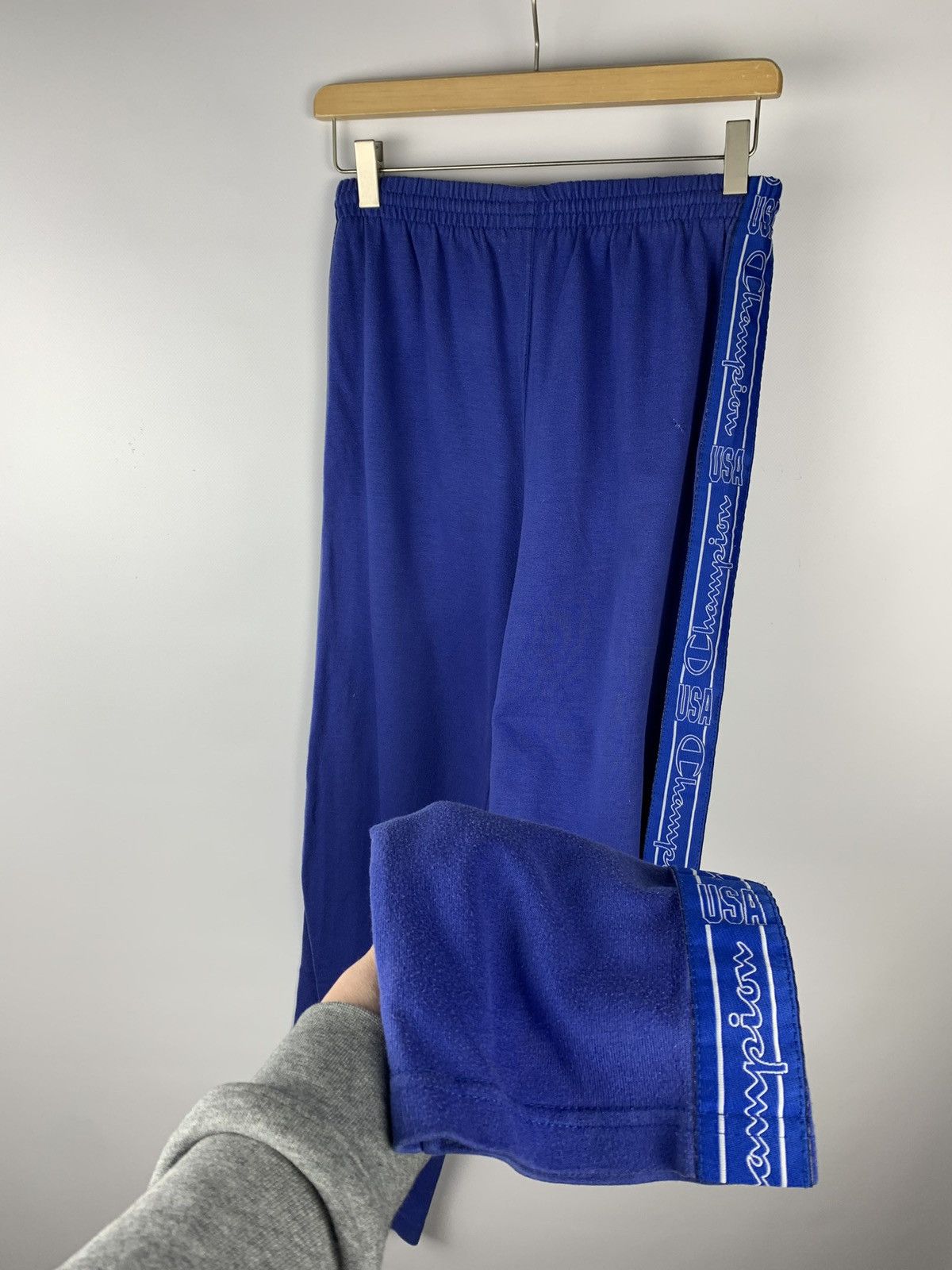 Champion Vintage 1990s Champion Sweatpants Blue multi logo Size US 34 / EU 50 - 4 Thumbnail